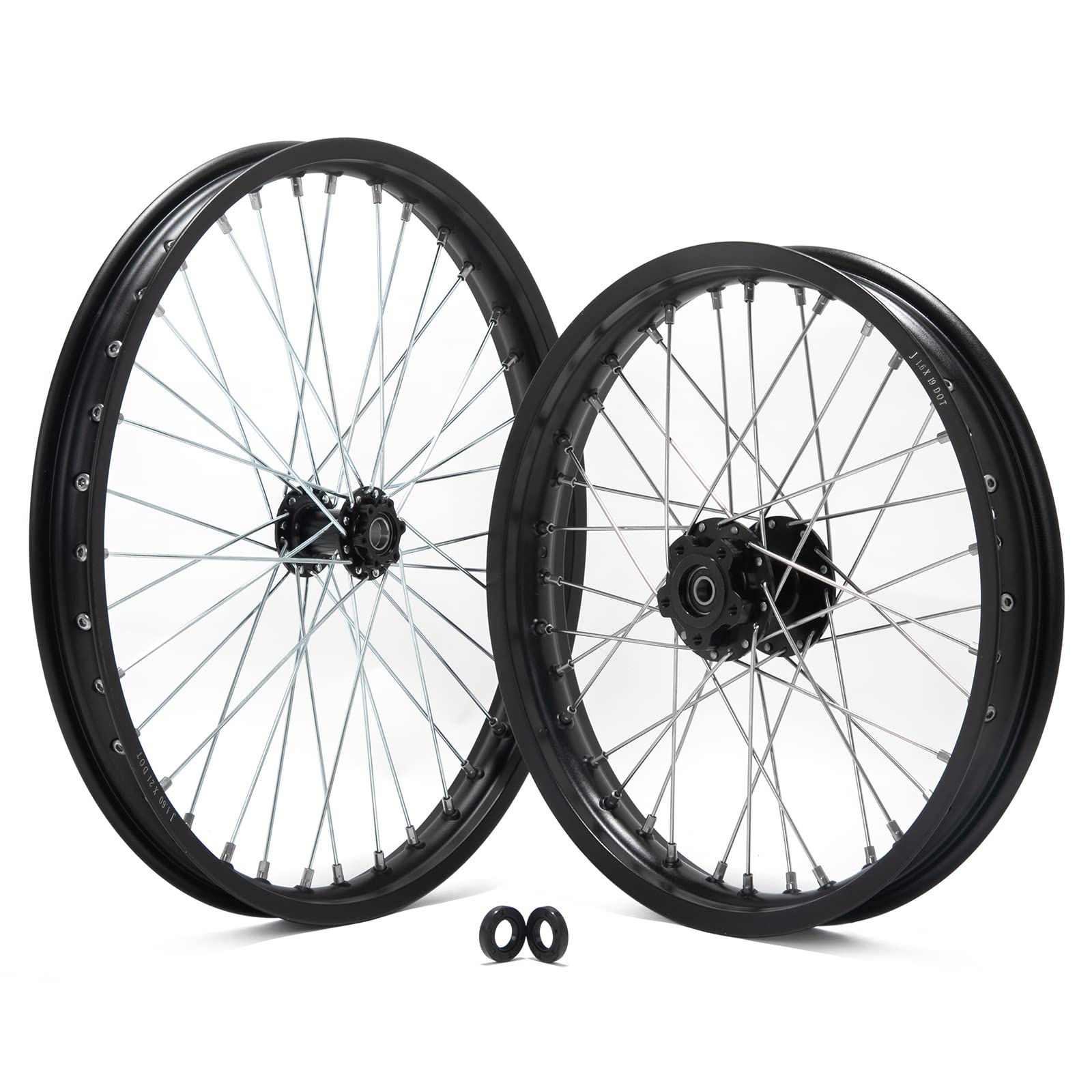 TOFR 17" Front Rear Spoke Wheels Rims Hubs Set for Surron Light Bee LBX Aluminum