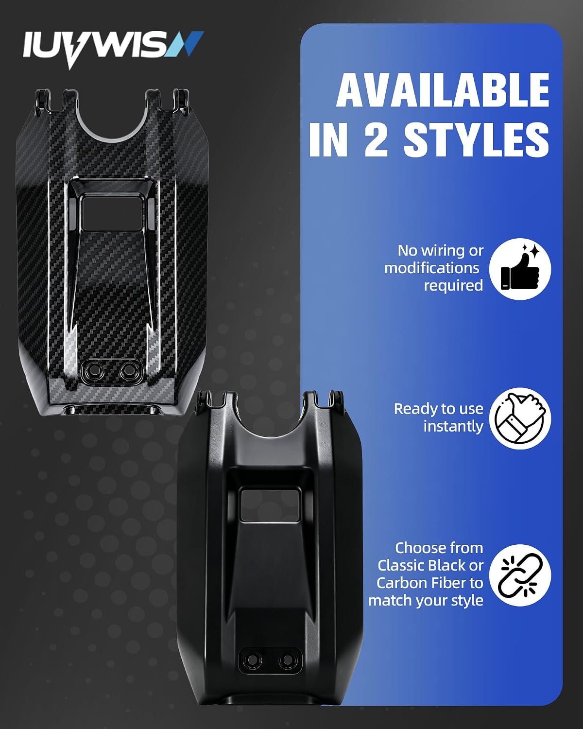 Battery Cover for Surron LBX, Electric Dirt Bike Battery Cover Lid Warp for Sur Ron Light Bee X/S Imitation Carbon Fiber,PP Material