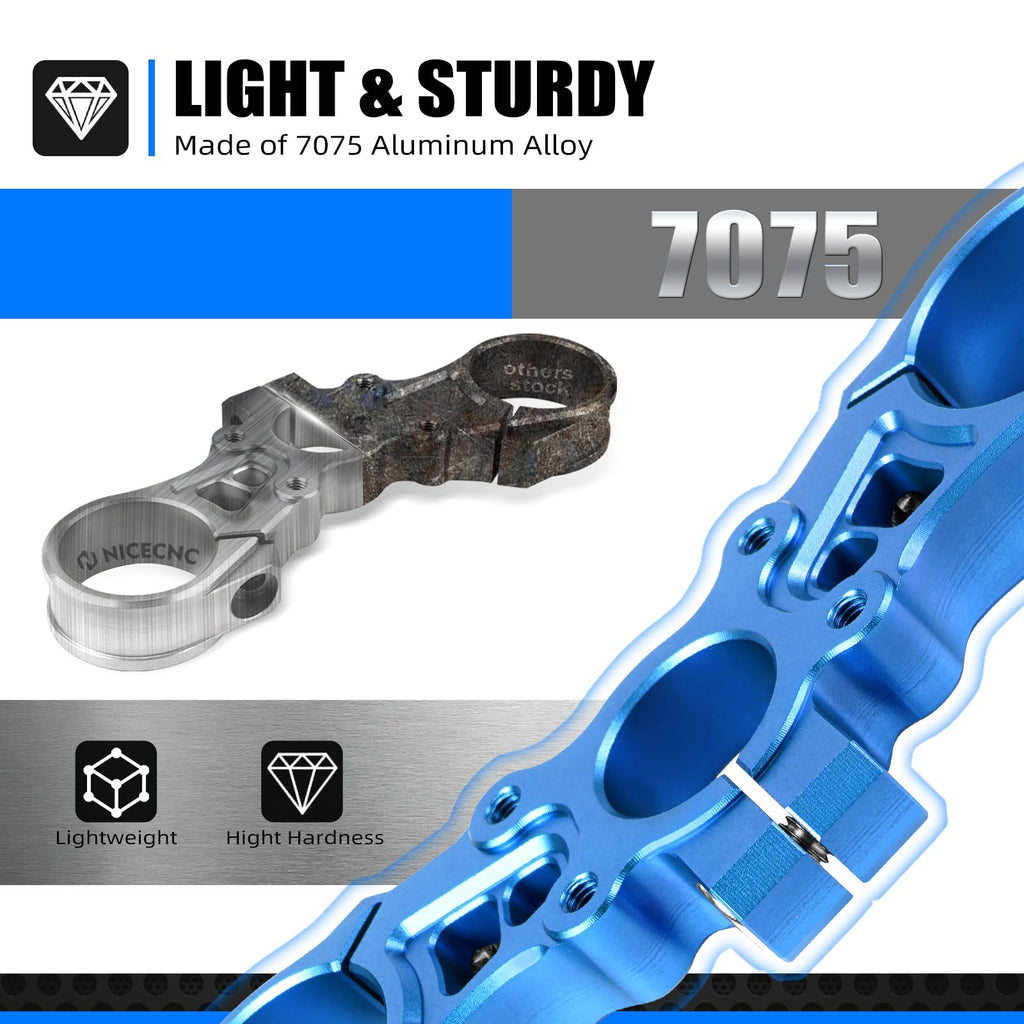 NICECNC Black Upper Triple Clamp Top Link Plate Bracket Compatible with Surron Light bee X/S See Fitment Off-Road Motorcycle Modified Upper Plates
