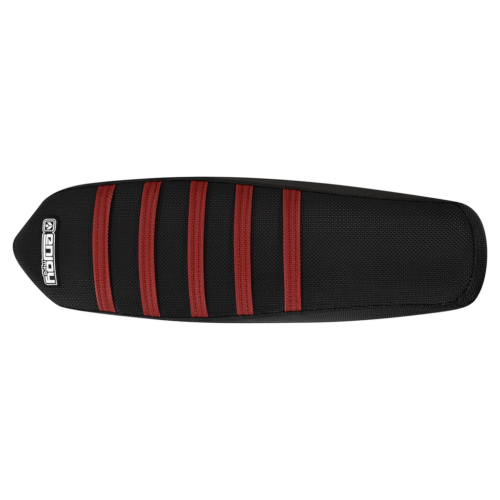 Enjoy Mfg Ribbed Seat Cover - Compatible with Talaria Sting Electric Motorcycle #362 (Black w/Light Blue Ribs)