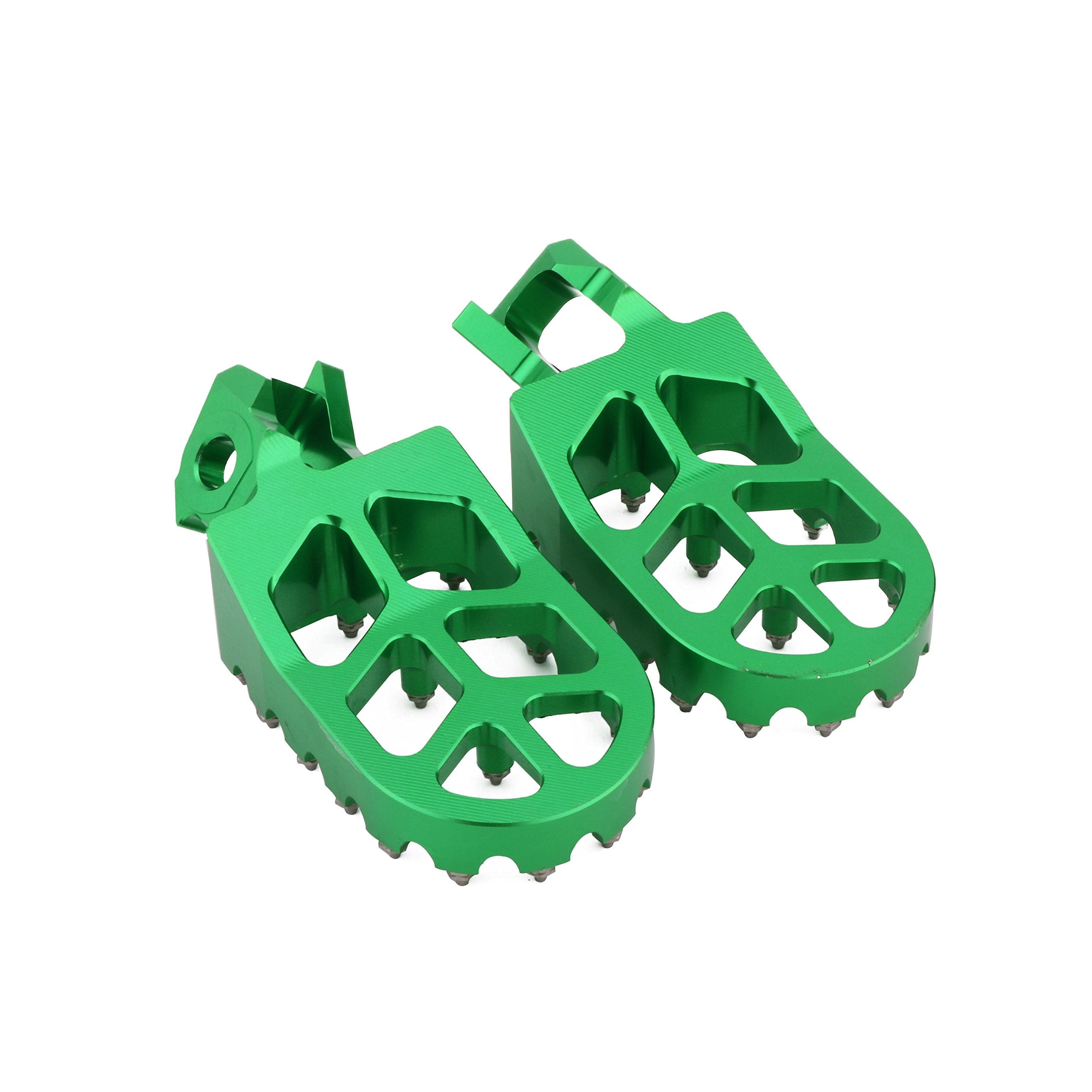 AnXin Dirt Bike Foot Pegs Motorcycle Footpegs Foot Pedals Rests CNC for KLX 110 KLX110 2002-2023 KLX110L 2010-2023 KX60 1998-2003 Pit Bike Black