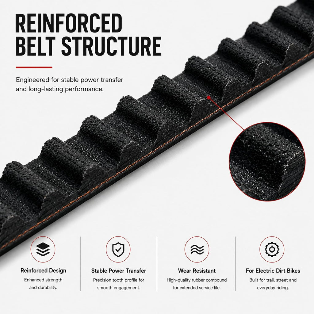 Surron Drive Belt 560-8MGT-16 GT4 Long-Lasting Upgrade Primary Belt Replacement for Sur Ron Light Bee X LBX Segway X160 X260 Talaria XXX