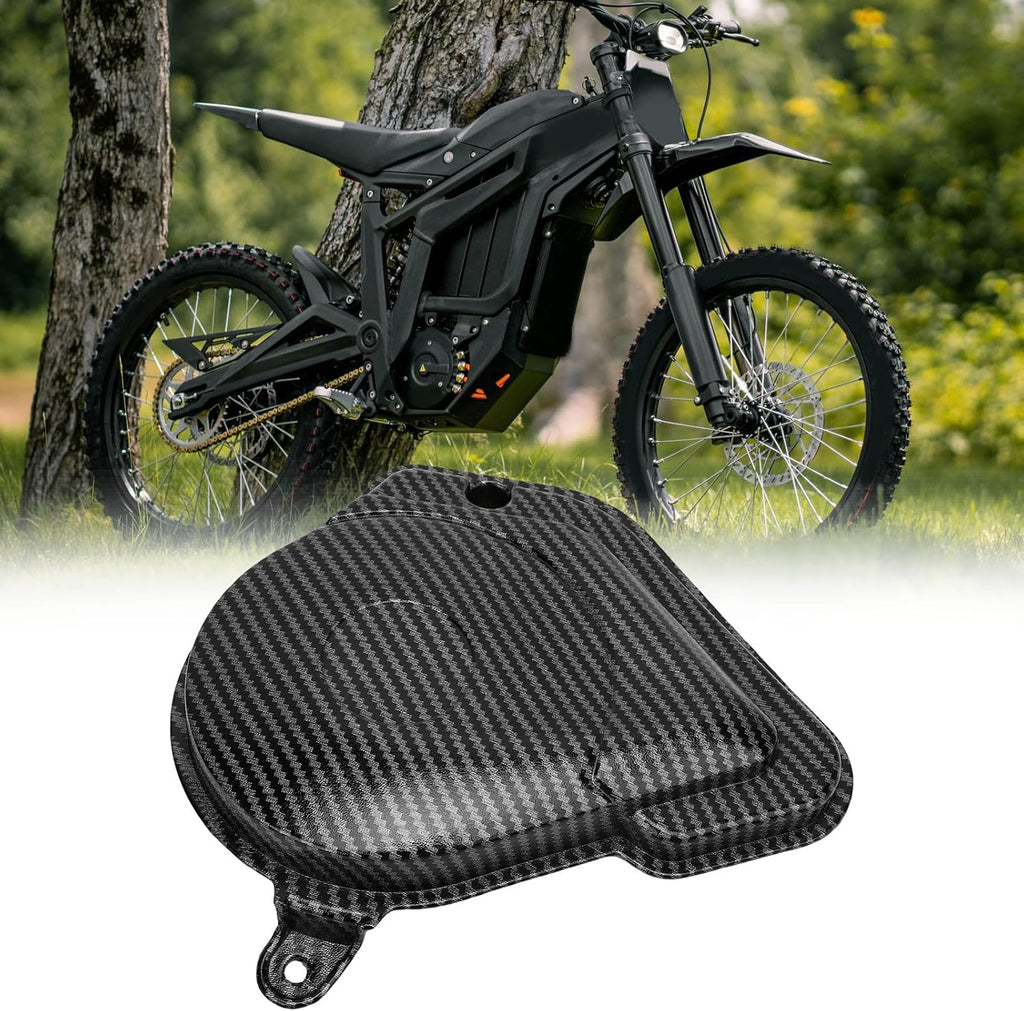 Acouto Motorcycle Engine Clutch Cover, ABS Carbon Fiber Style Engine Protective Cover, Heat Proof Impact Guard 3 in 1 for Talaria Sting X3 MX3 MX4 MX5 Trail Street Riders