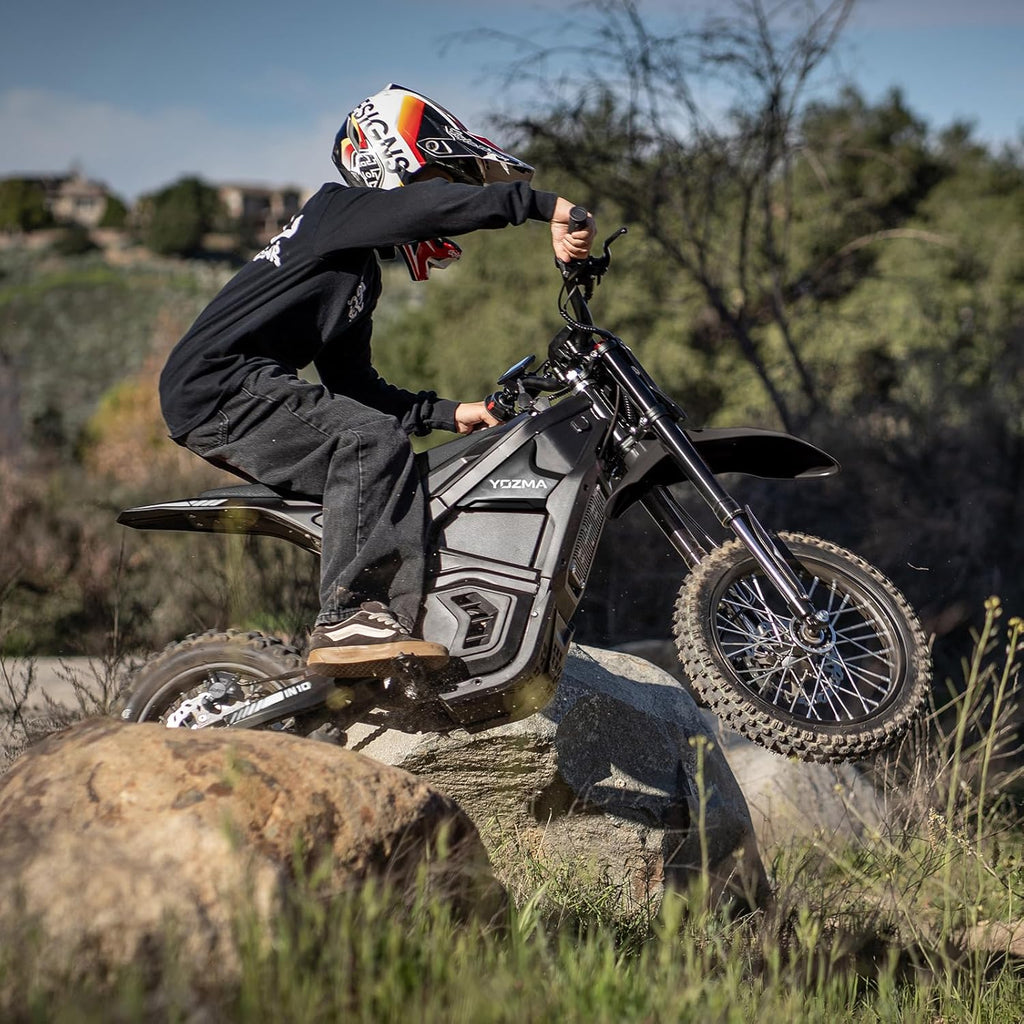 Yozma IN10 Electric Dirt Bike, 2600W 64.4km/h Electric Motorcycle with 48V/23AH Battery Ebike, Full Hydraulic Brakes and Suspensions Mountain Off-Road E Dirt Bike