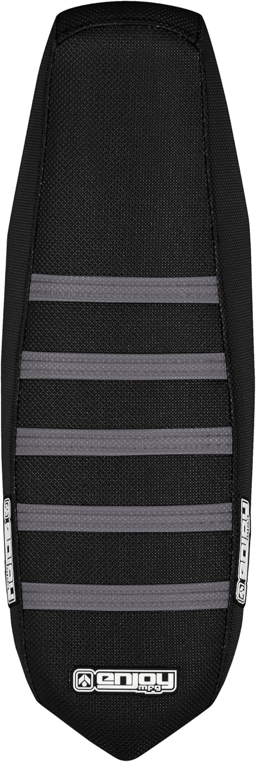 Enjoy Mfg Seat Cover - Compatible with Talaria Sting Electric Motorcycle #362 (Black w/Grey Ribs)
