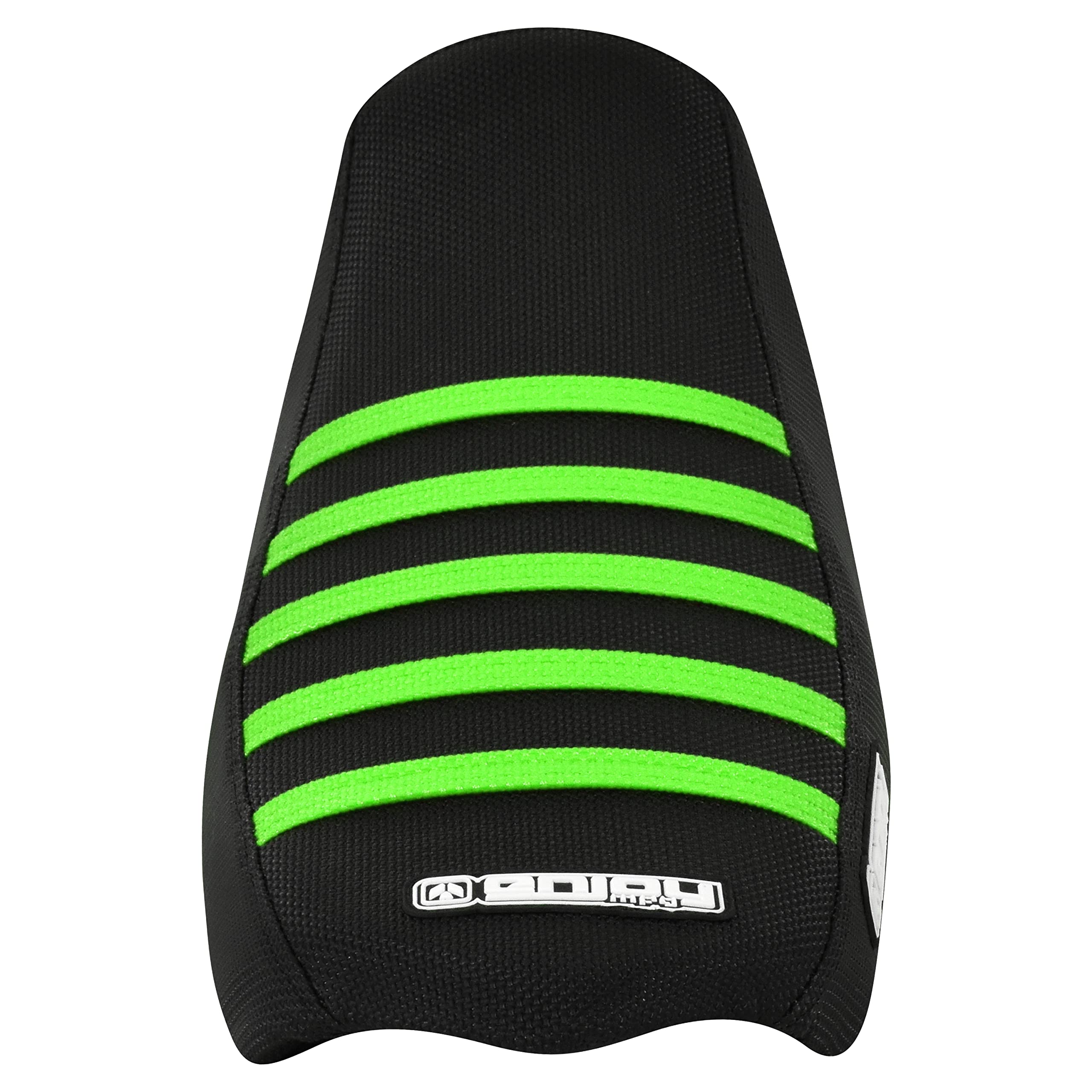 Enjoy Mfg Ribbed Seat Cover - Compatible with Talaria Sting Electric Motorcycle #362 (Black w/Light Blue Ribs)