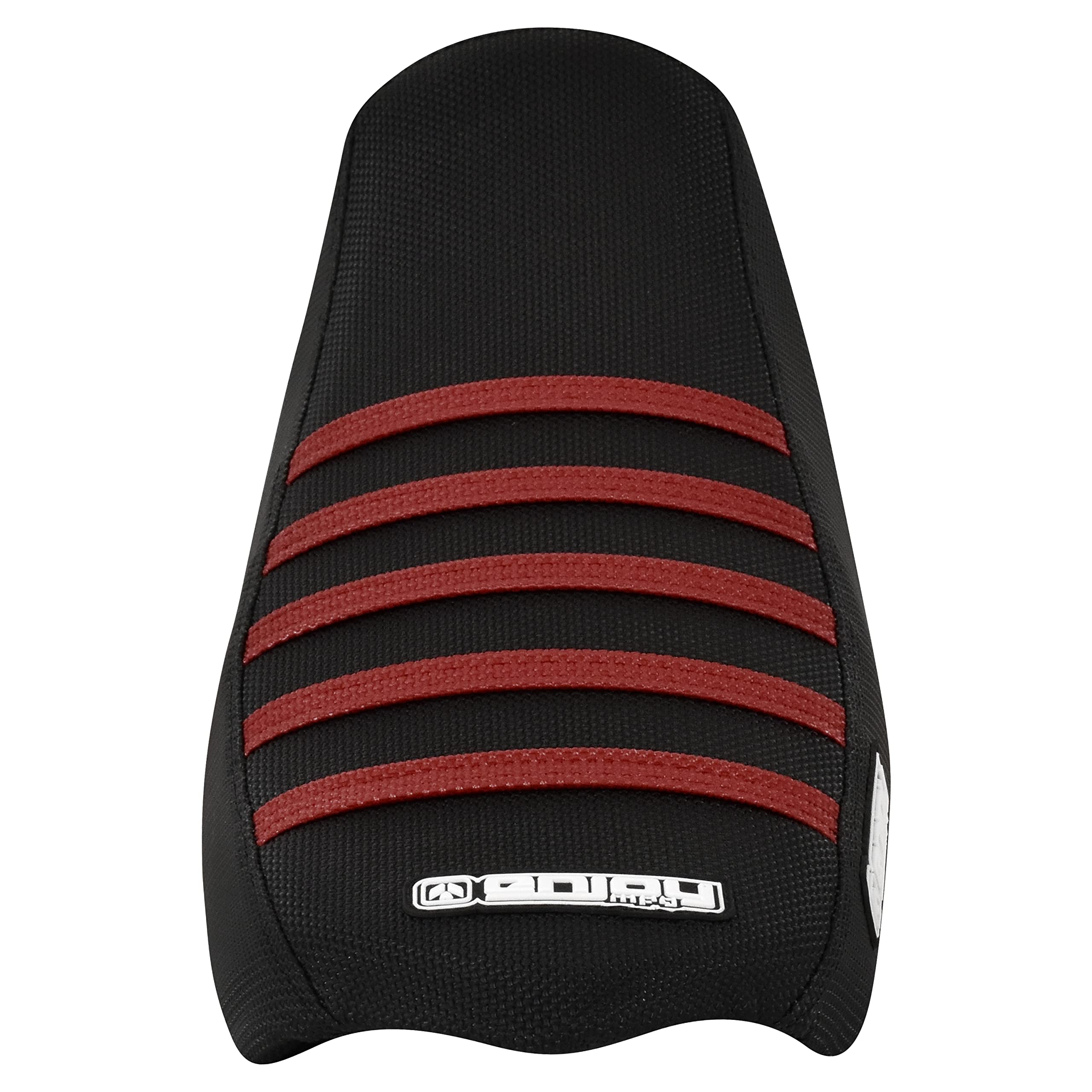 Enjoy Mfg Ribbed Seat Cover - Compatible with Talaria Sting Electric Motorcycle #362 (Black w/Light Blue Ribs)