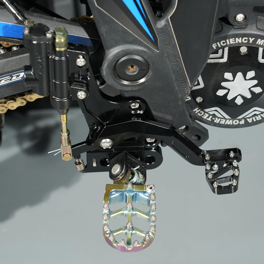 CHANGCHENG Dirt Bike Foot Pedal Lever Kit Aluminum CNC for Talaria Sting MX3 MX4 Electric Dirt Bike Black