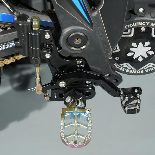 CHANGCHENG Dirt Bike Foot Pedal Lever Kit Aluminum CNC for Talaria Sting MX3 MX4 Electric Dirt Bike Black