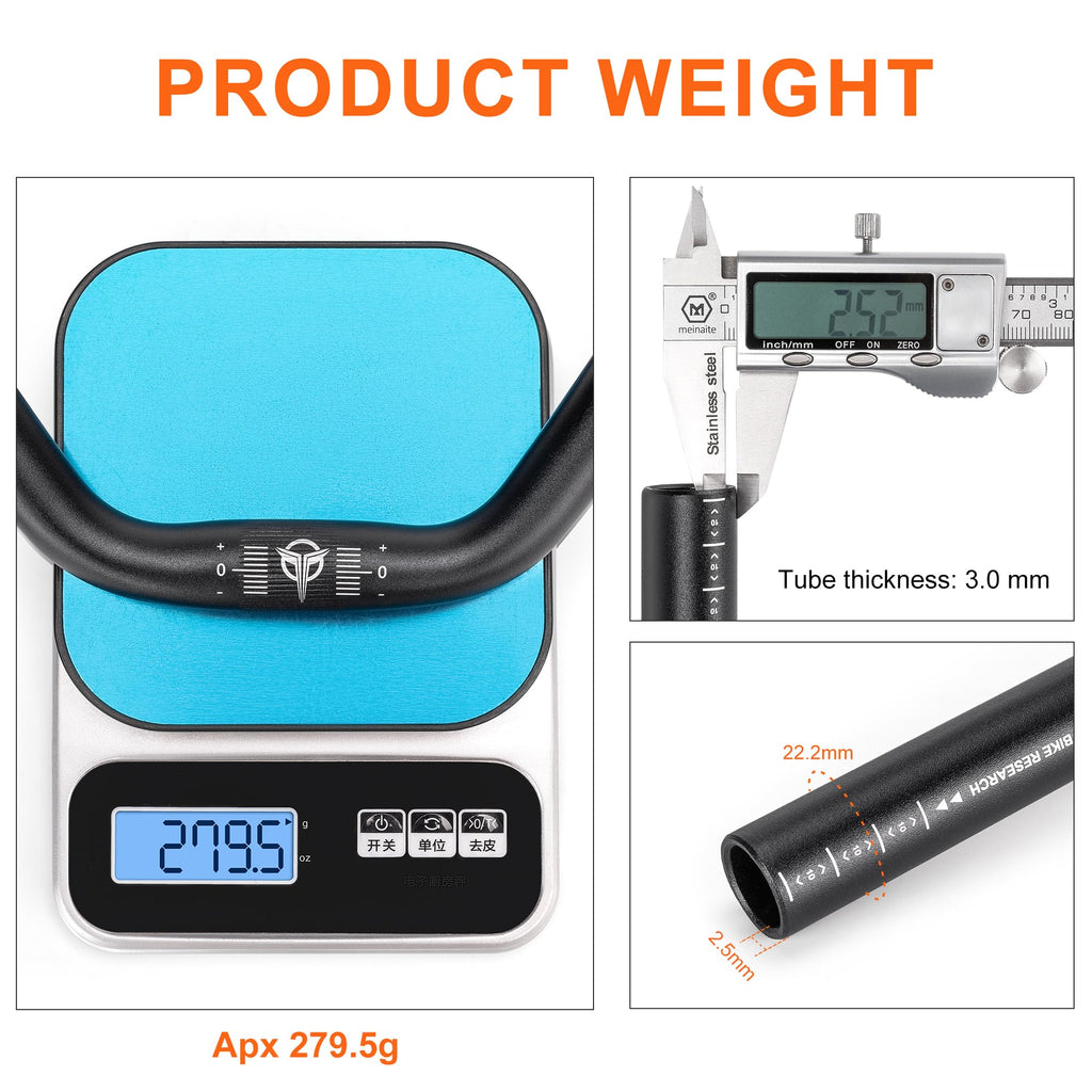 31.8 Bike Handlebar - 25mm, 55mm, 70mm, 90mm,120mm Riser Handlebar - 780mm Aluminium Alloy Mountain Bike Bicycle Handlebars (31.8-120mm Rise)