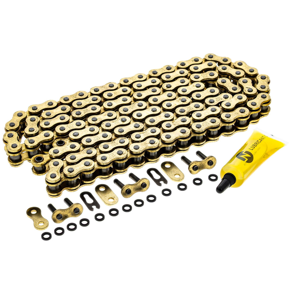 NICHE Gold 420 X-Ring Chain 108 Links with Connecting Master Link