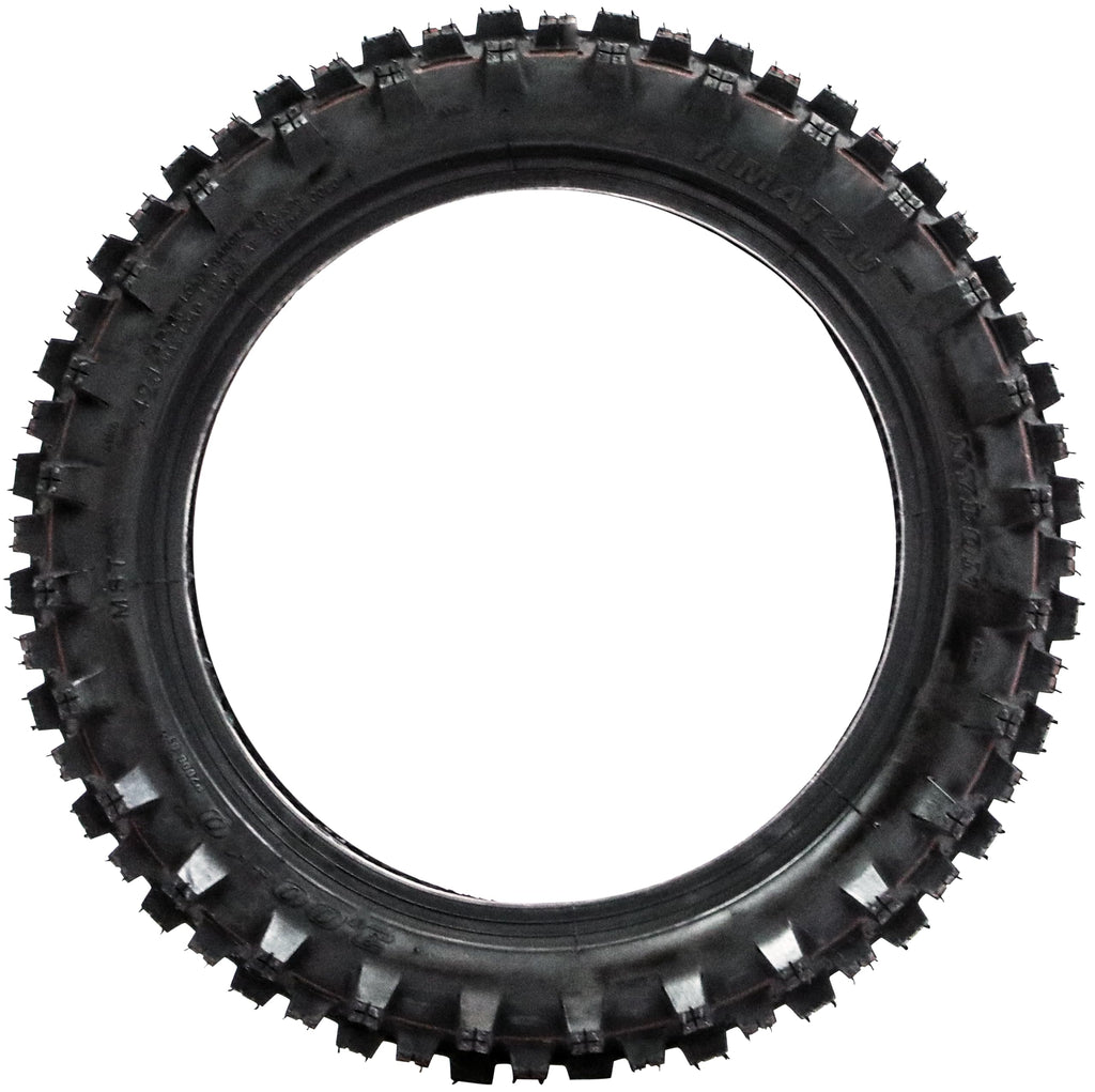 90/100-14 Rear MX Tire and TR4 Tube – 6PR Knobby Tire for MX & Off-Road – Intermediate Terrain – Rear Wheel