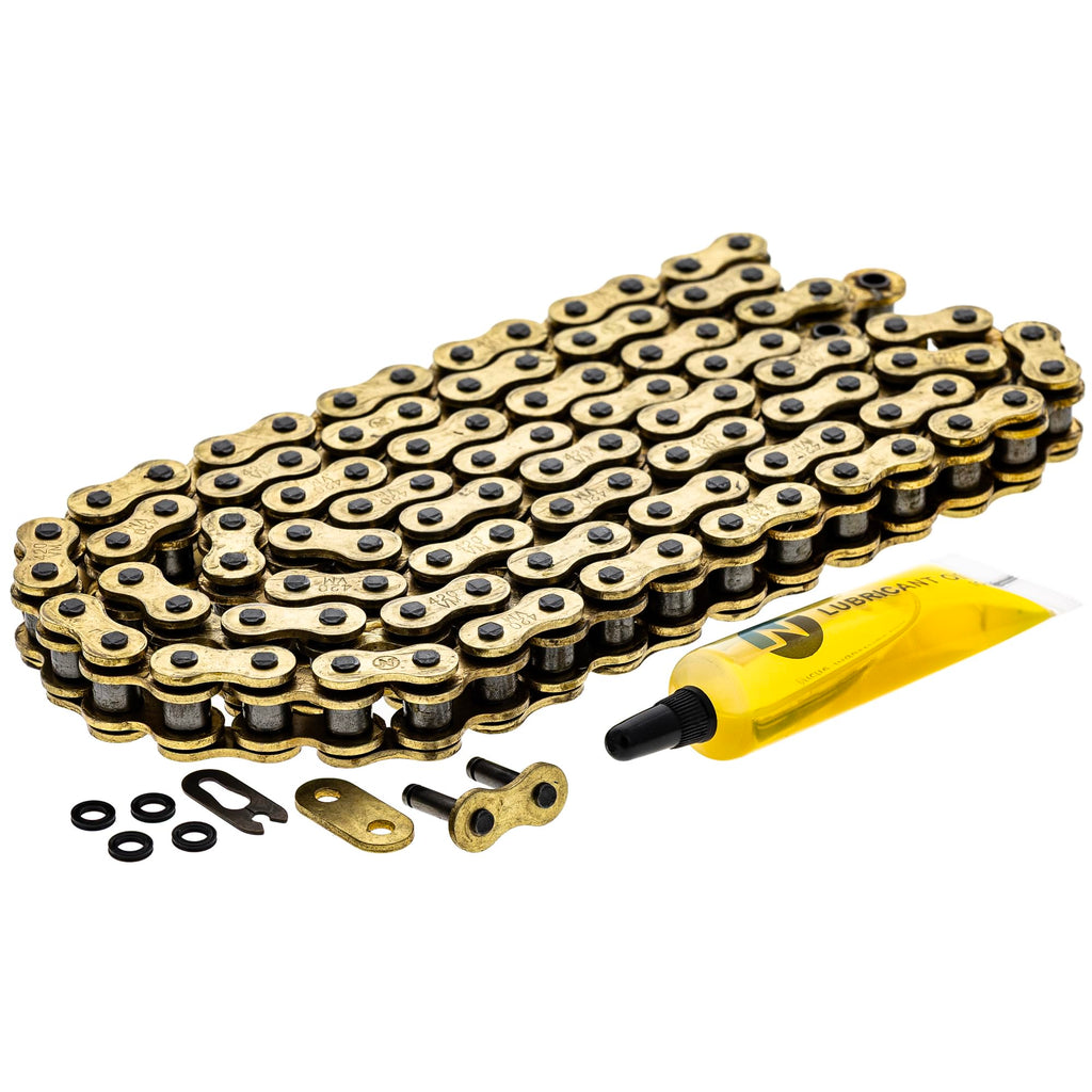 NICHE Gold 420 X-Ring Chain 108 Links with Connecting Master Link