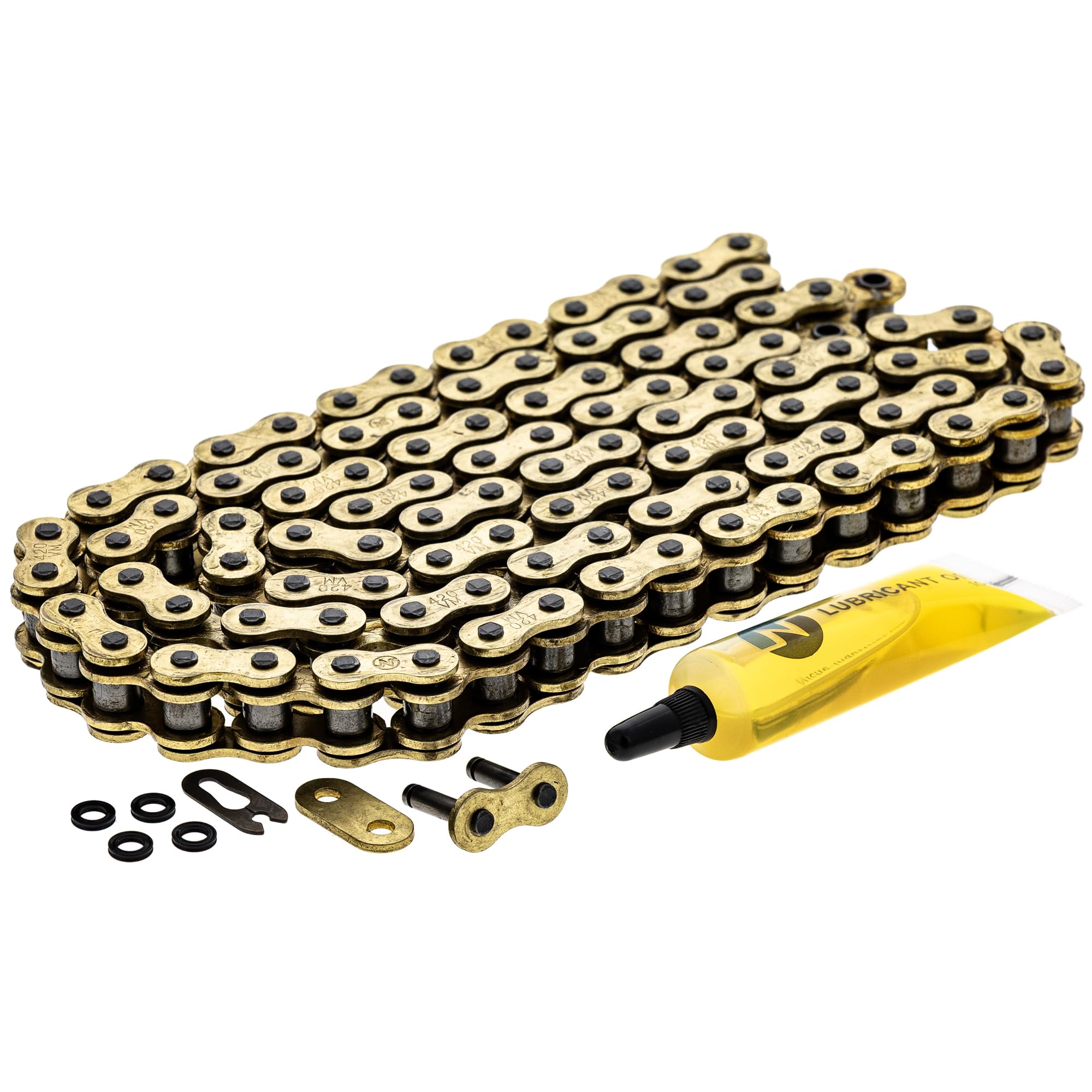 NICHE Gold 420 X-Ring Chain 108 Links with Connecting Master Link