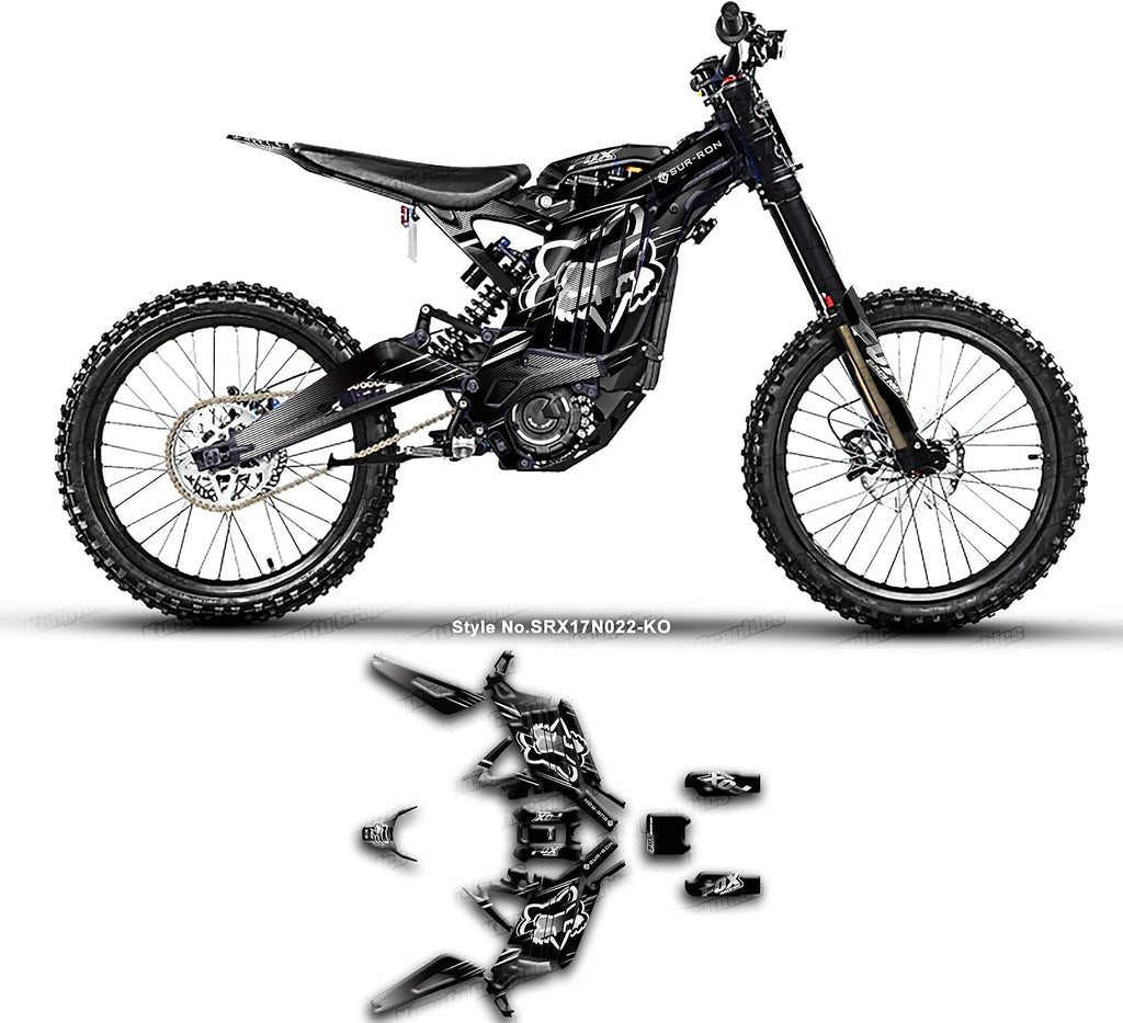 Personnalisée en Vinyle Graphique Kit pour Sur-Ron Light Bee X with DNM Fork 2017-2024 Off-road Motorcycle Dirt Bike, SRX17N022-KO