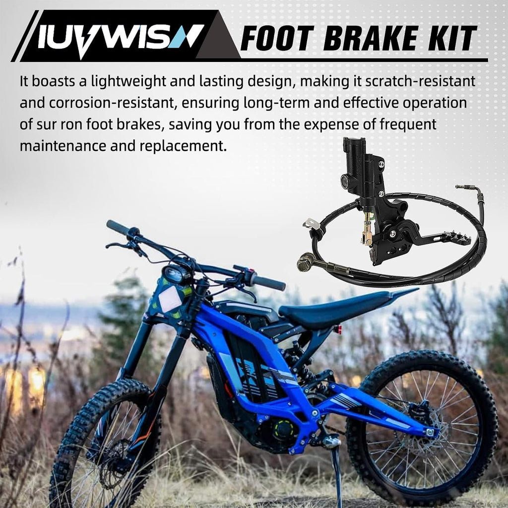 Electric Dirt Bike Hydraulic Foot Brake Pedal Lever Kit CNC for Surron LBX Sur Ron Light Bee X/S X260 X160