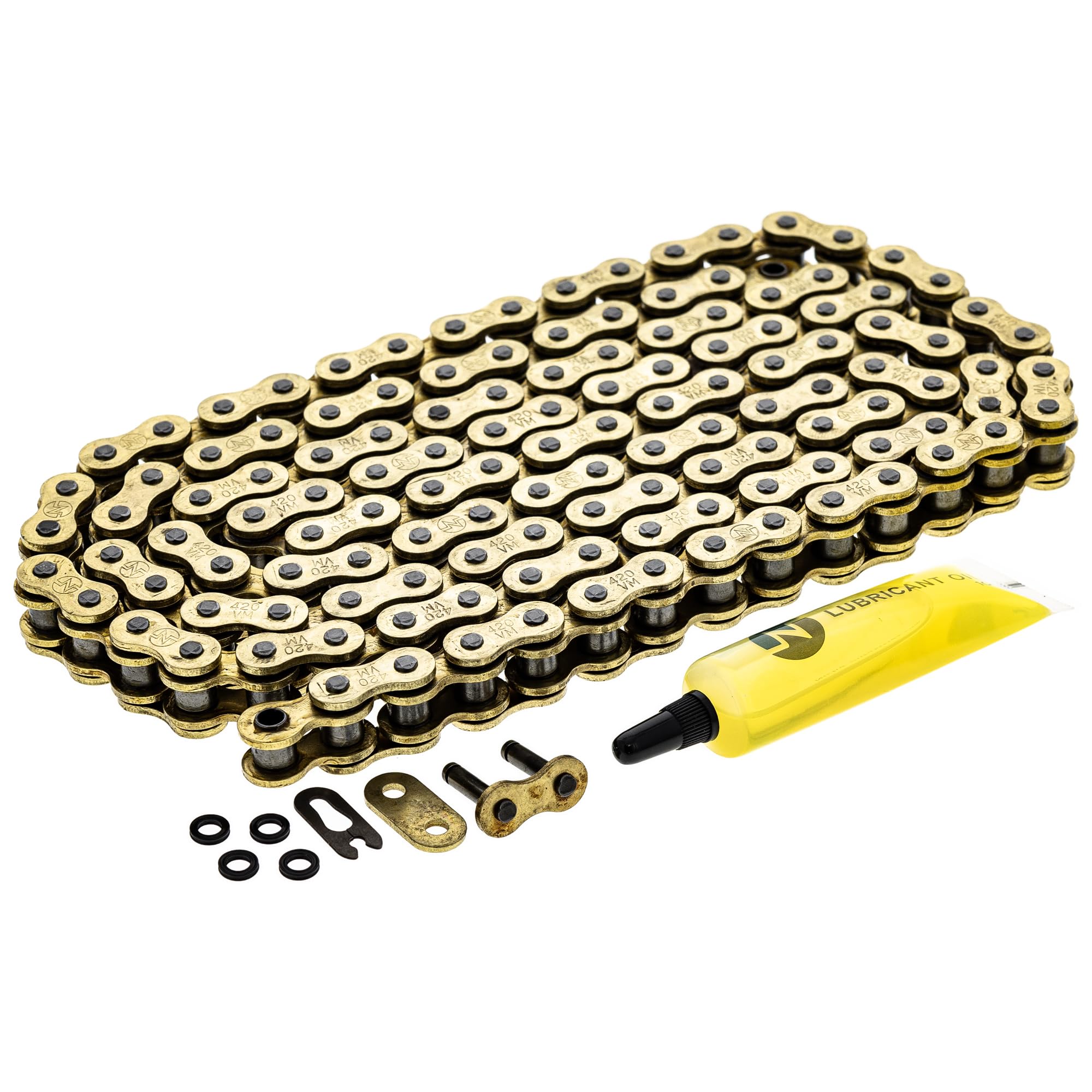 NICHE Gold 420 X-Ring Chain 108 Links with Connecting Master Link