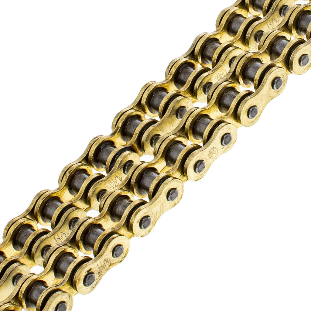 NICHE Gold 420 X-Ring Chain 108 Links with Connecting Master Link