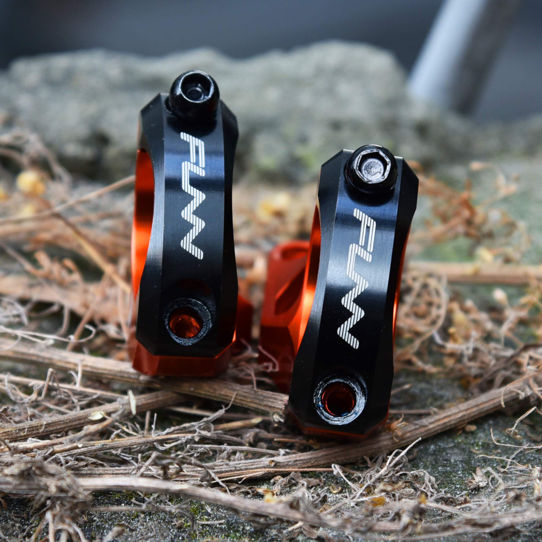 Funn RSX Mountain Bike Direct Mount Bike Stem with 31.8mm Bar Clamp, 2 Pieces Lightweight Split Design for Dual Crown Forks, Adjustable Extension 45-50mm