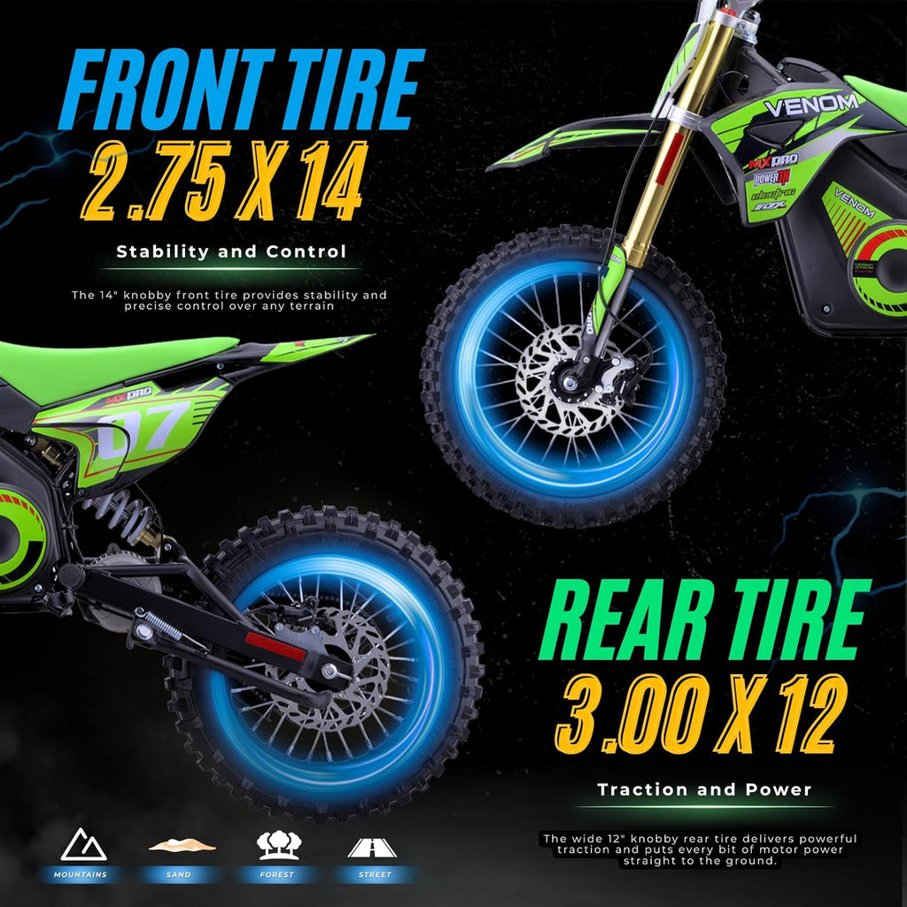 Venom Elite 48V Lithium Electric Dirt Bike | 1600W