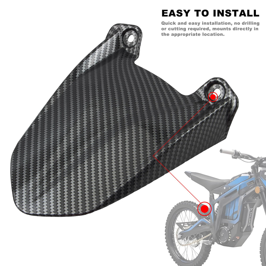 Short Rear Fender Protector,Talaria Rear Mudguard For MX3 MX4 Electric Dirt Bike EBike - Carbon Fiber
