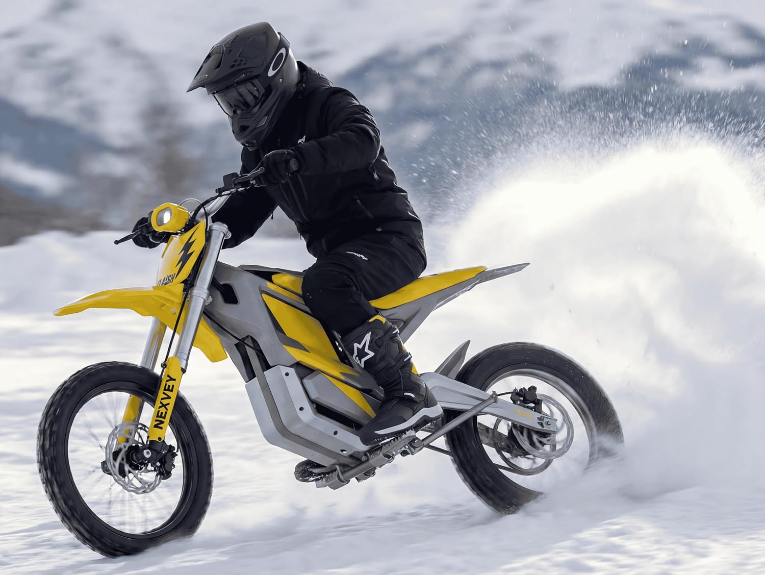 NEXVEY Flash Electric Dirt Bike 4000W Peak 48V 22.5AH Battery Off-Road Motorcycle, 35MPH Fast E Bike with Dual Hydraulic Suspension Brakes, Outdoor Gift for Teens Adults Age 13+