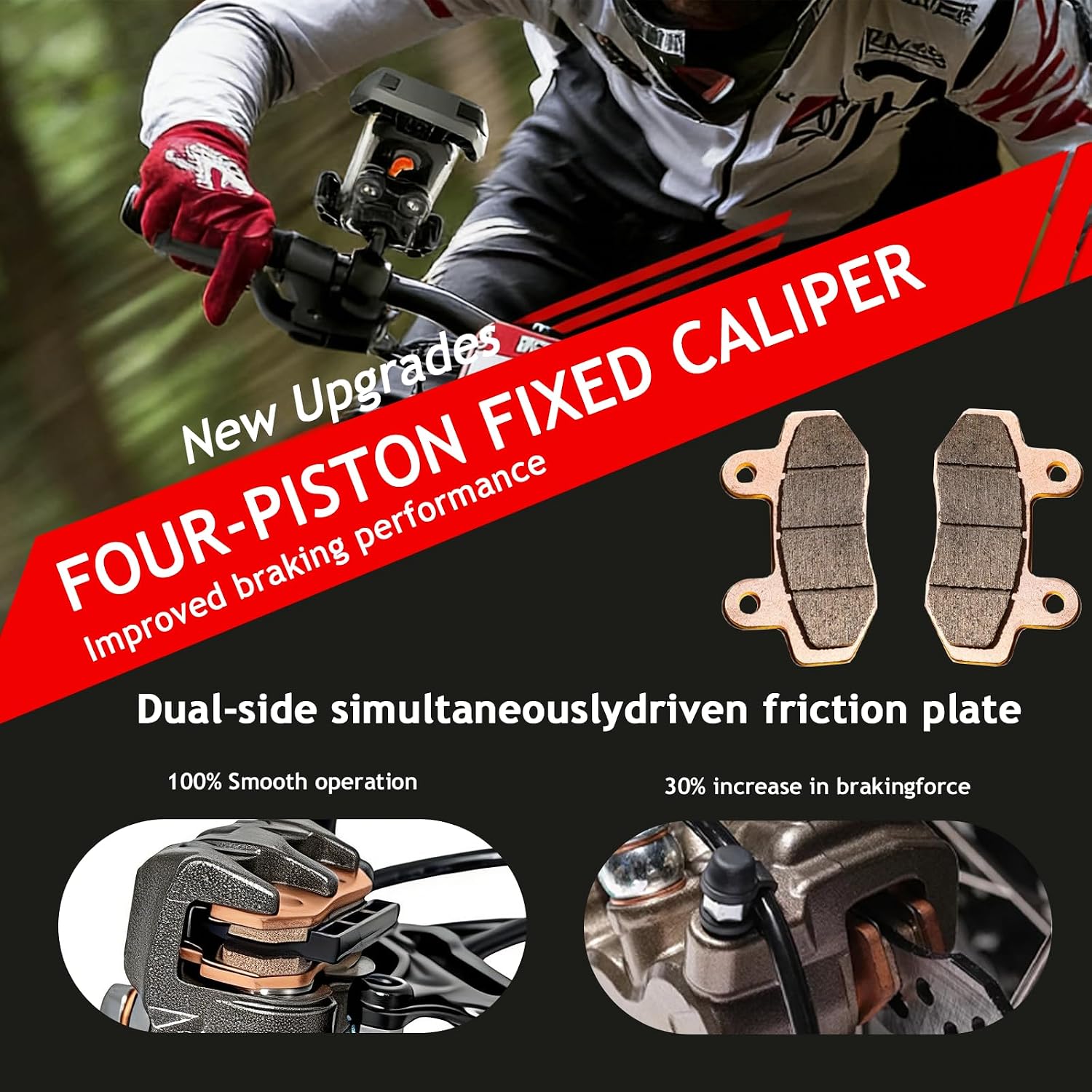 Front Brake Assembly for Surron Ultra Bee | Complete Front Brake Assembly Includes Lever, Handlebar Mount, Reservoir, Cable, Brake line, Caliper and Brake Pads