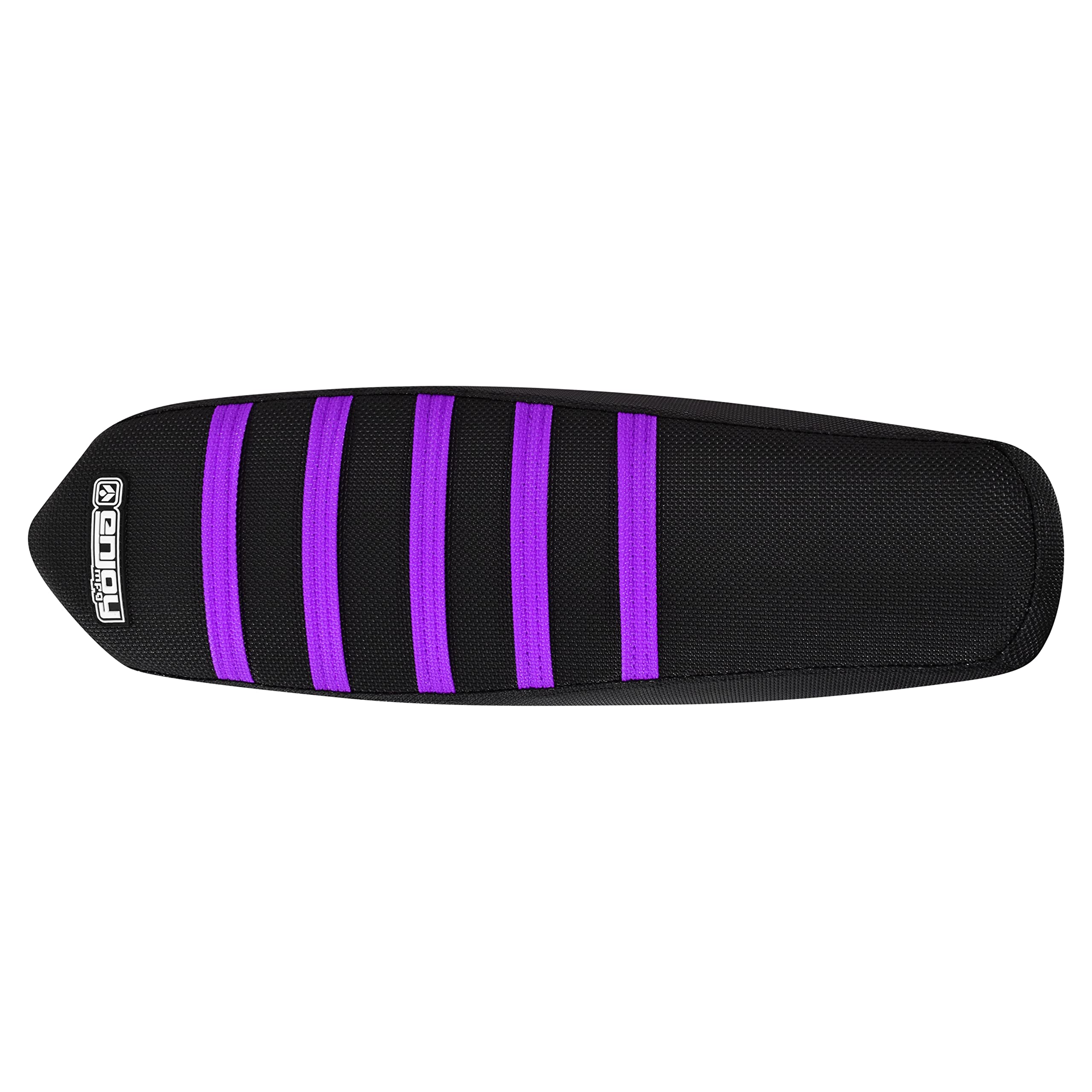 Enjoy Mfg Ribbed Seat Cover - Compatible with Talaria Sting Electric Motorcycle #362 (Black w/Light Blue Ribs)