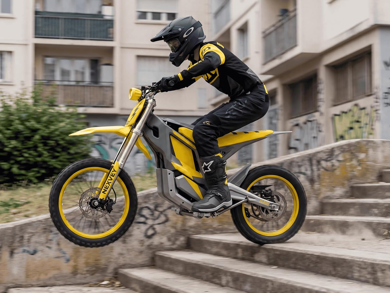 NEXVEY Flash Electric Dirt Bike 4000W Peak 48V 22.5AH Battery Off-Road Motorcycle, 35MPH Fast E Bike with Dual Hydraulic Suspension Brakes, Outdoor Gift for Teens Adults Age 13+
