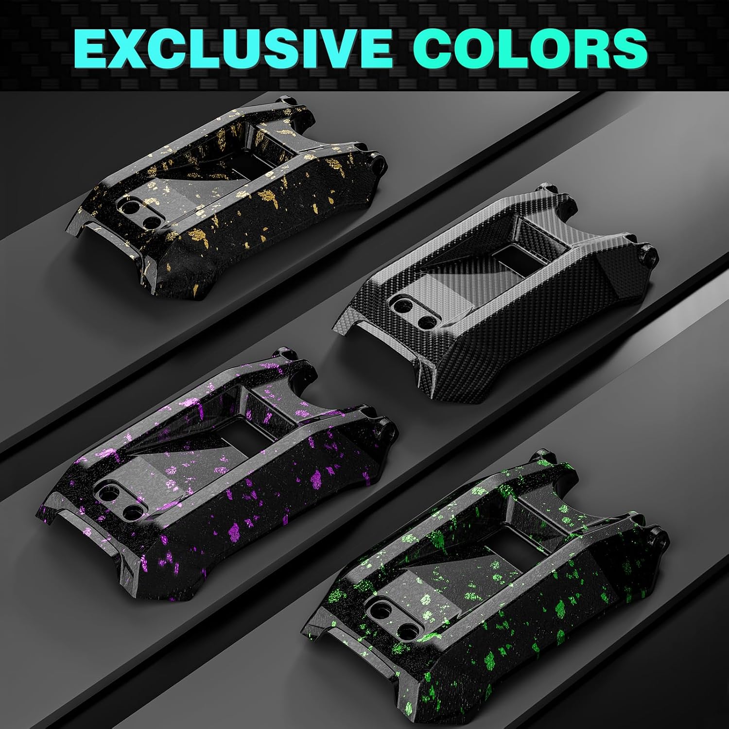 Funparts Battery Cover for Surron LBX,Carbon Fiber Battery Lid Guards Wrap for Sur Ron Light Bee X Electric Dirt Bike Vehicle Covers Black