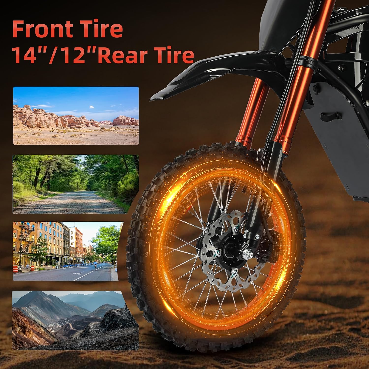 6MSKS Electric Dirt Bike 2000W High Speed Brushless Motor 23Ah High Capacity Battery Electric Motorcycle Off-Road Performance Tire Ebike 45miles Super Long Travel Dual Front and Rear Hydraulic Disc Brake System