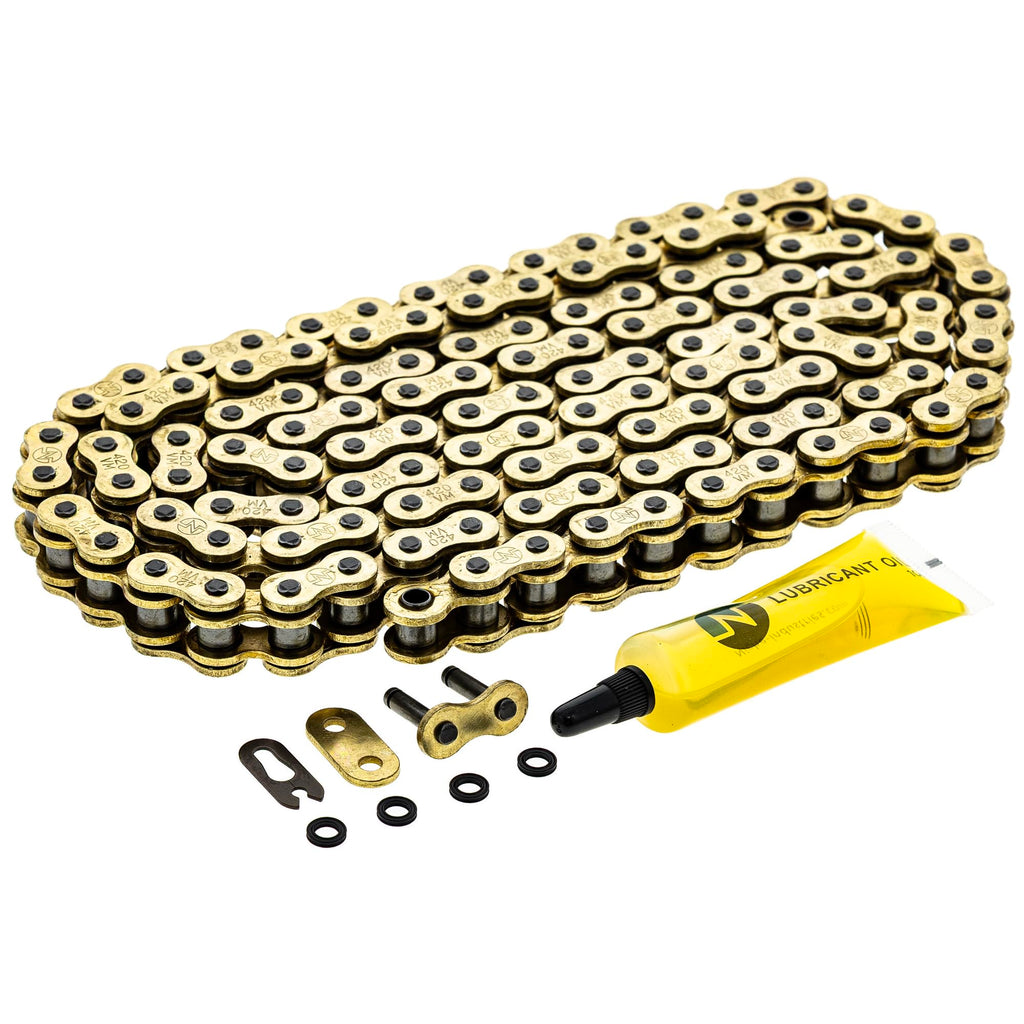 NICHE Gold 420 X-Ring Chain 108 Links with Connecting Master Link