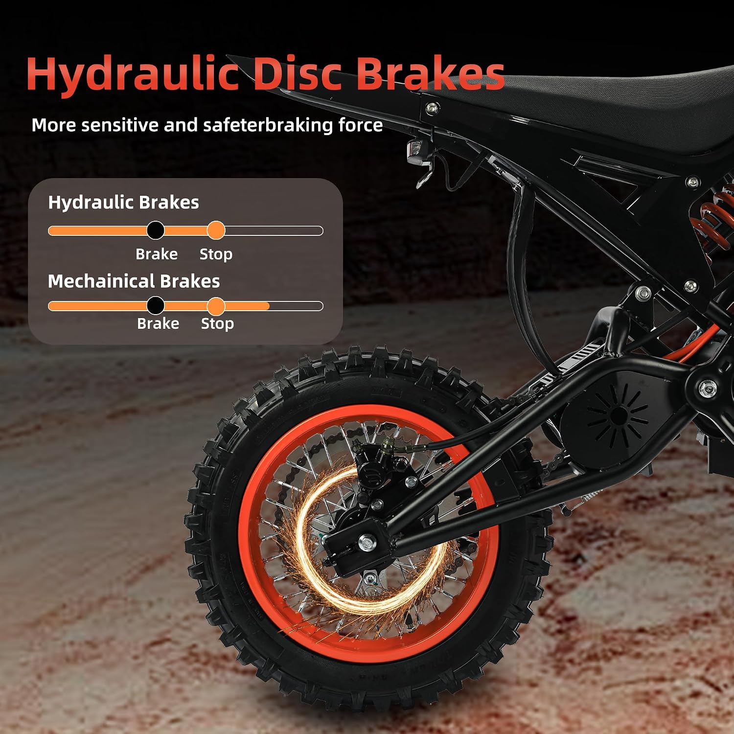 6MSKS Electric Dirt Bike 2000W High Speed Brushless Motor 23Ah High Capacity Battery Electric Motorcycle Off-Road Performance Tire Ebike 45miles Super Long Travel Dual Front and Rear Hydraulic Disc Brake System