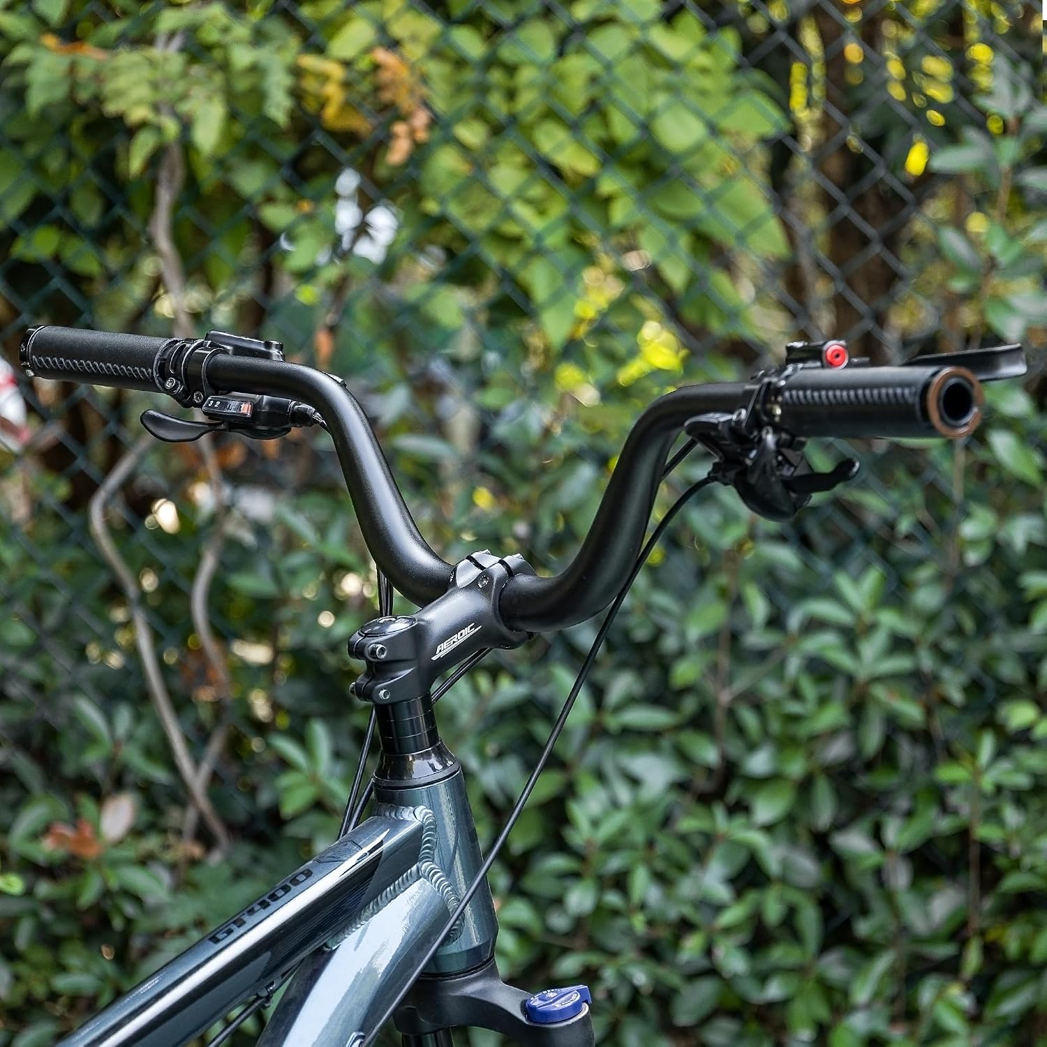 31.8 Bike Handlebar - 25mm, 55mm, 70mm, 90mm,120mm Riser Handlebar - 780mm Aluminium Alloy Mountain Bike Bicycle Handlebars (31.8-120mm Rise)