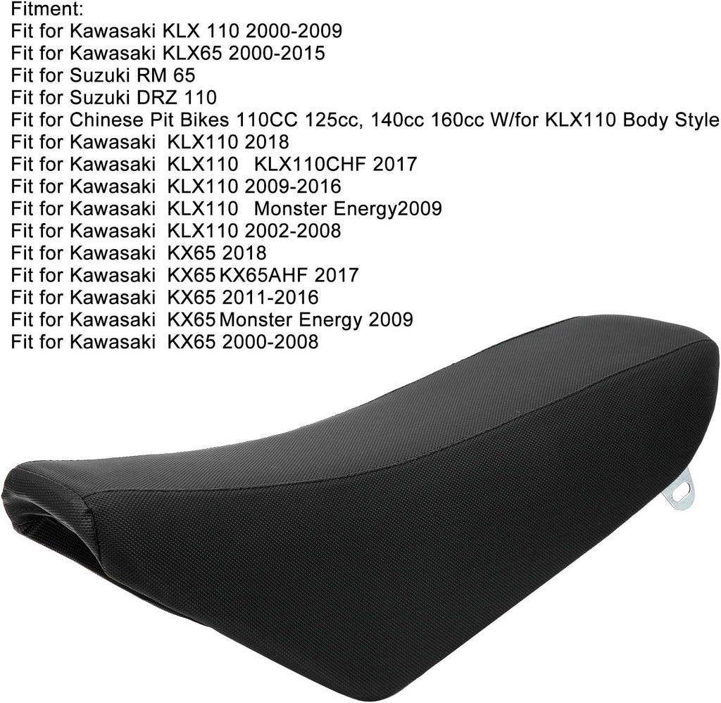 Klx110 Tall for Seat Motorcycle for Seat Black Plastic Cfor OMPlete Gripper for Seat Assembly Fit for Kawasaki Klx110 Kx65 Pit Dirt Bike