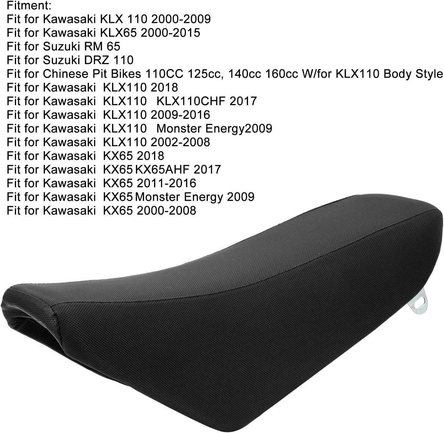 Klx110 Tall for Seat Motorcycle for Seat Black Plastic Cfor OMPlete Gripper for Seat Assembly Fit for Kawasaki Klx110 Kx65 Pit Dirt Bike