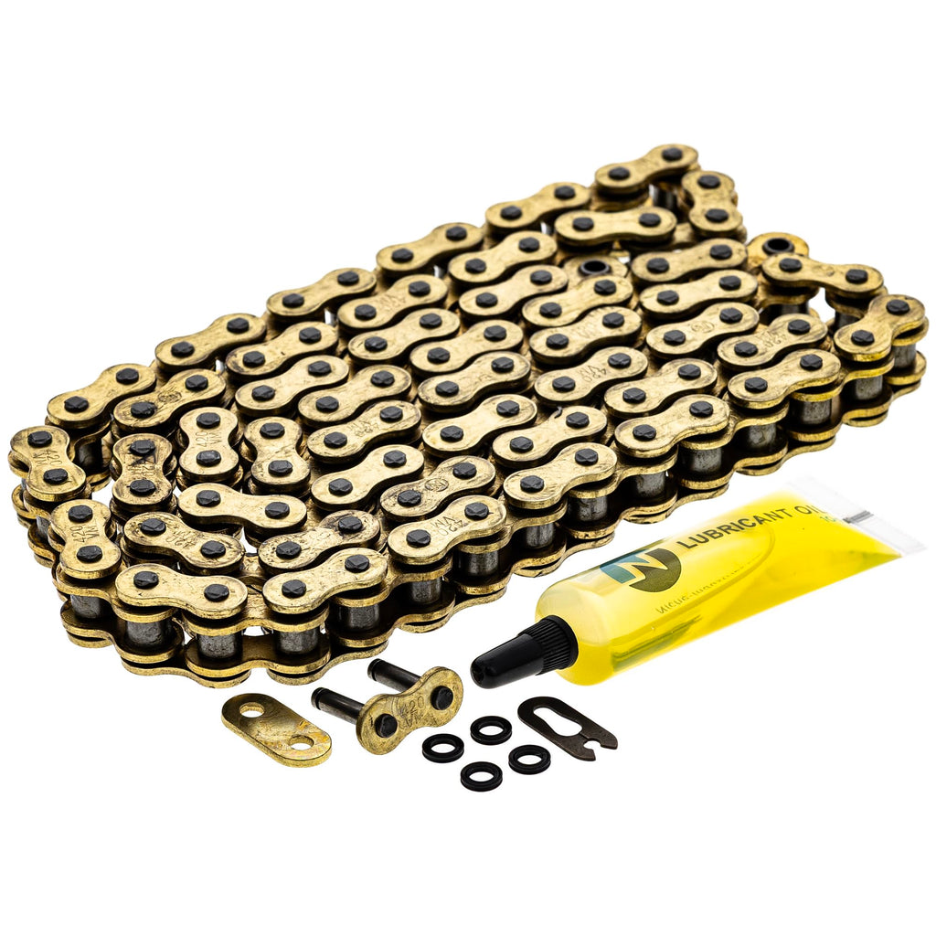 NICHE Gold 420 X-Ring Chain 108 Links with Connecting Master Link