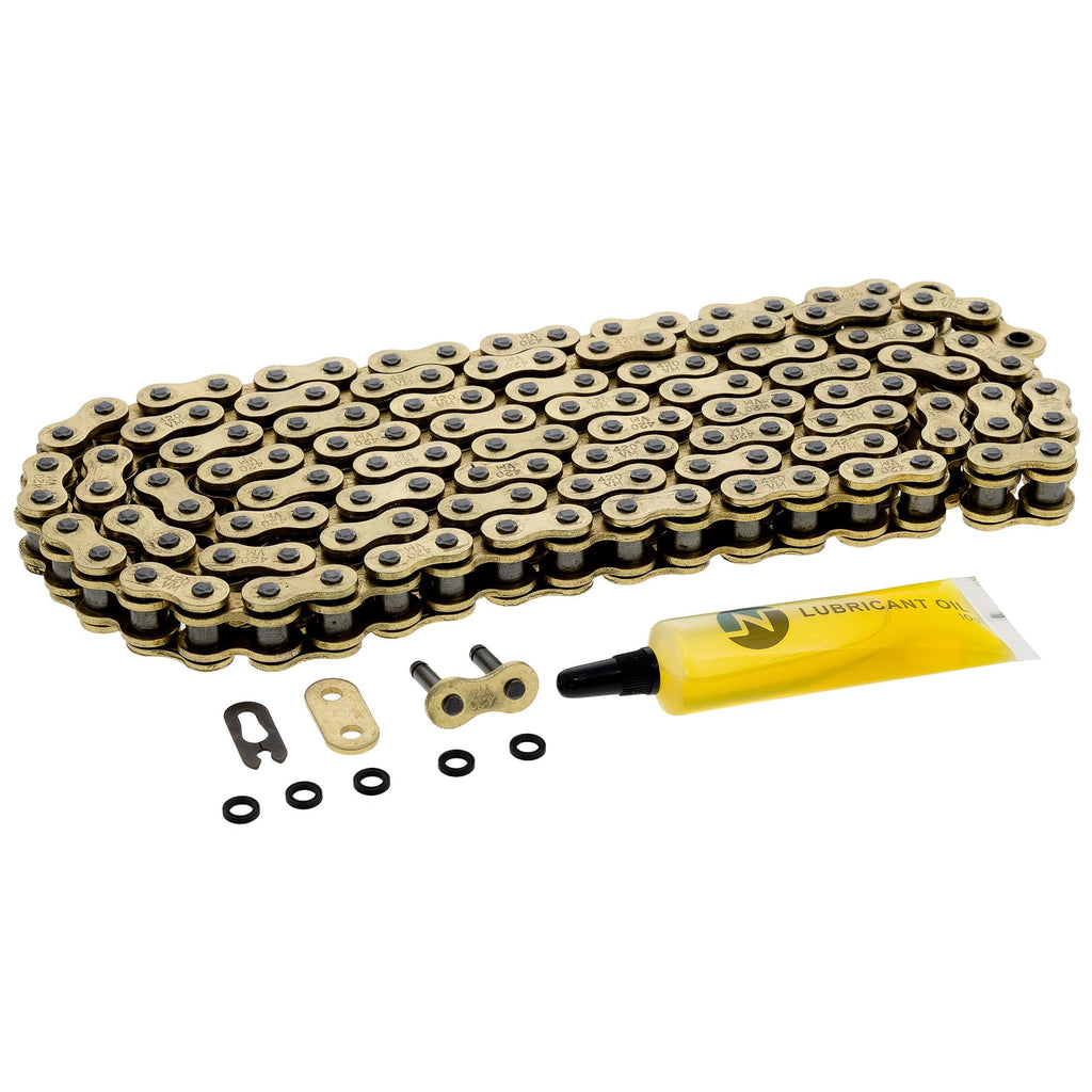 NICHE Gold 420 X-Ring Chain 108 Links with Connecting Master Link