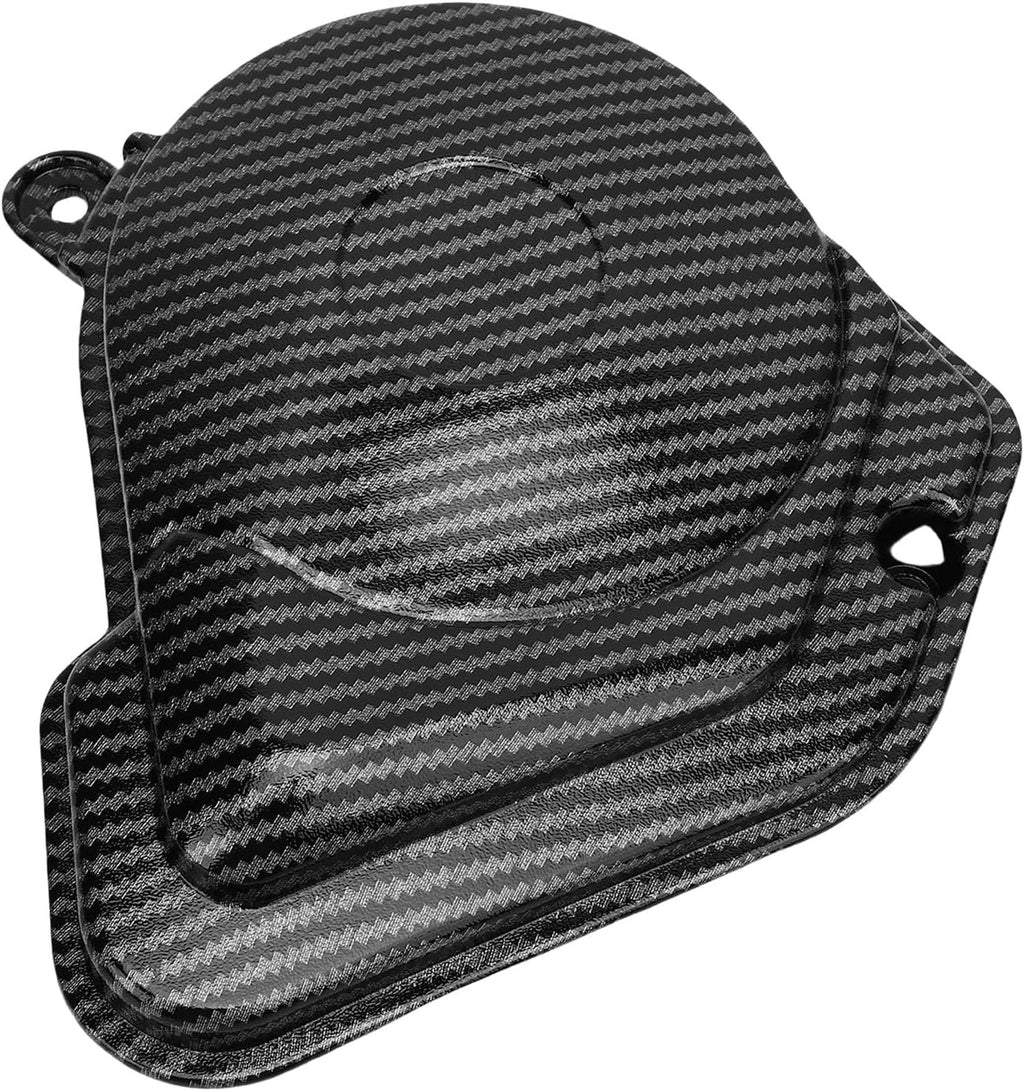 Acouto Motorcycle Engine Clutch Cover, ABS Carbon Fiber Style Engine Protective Cover, Heat Proof Impact Guard 3 in 1 for Talaria Sting X3 MX3 MX4 MX5 Trail Street Riders
