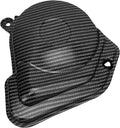 Acouto Motorcycle Engine Clutch Cover, ABS Carbon Fiber Style Engine Protective Cover, Heat Proof Impact Guard 3 in 1 for Talaria Sting X3 MX3 MX4 MX5 Trail Street Riders