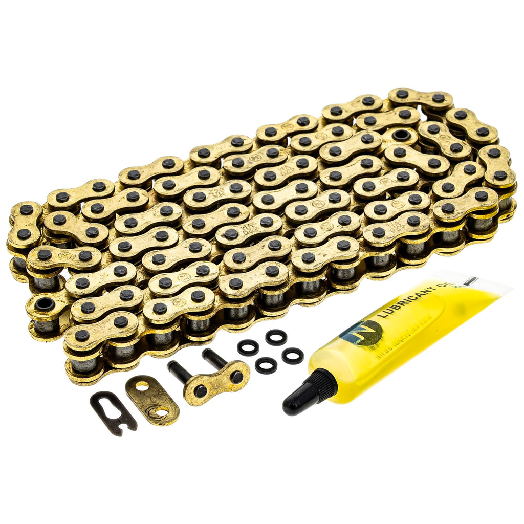 NICHE Gold 420 X-Ring Chain 108 Links with Connecting Master Link