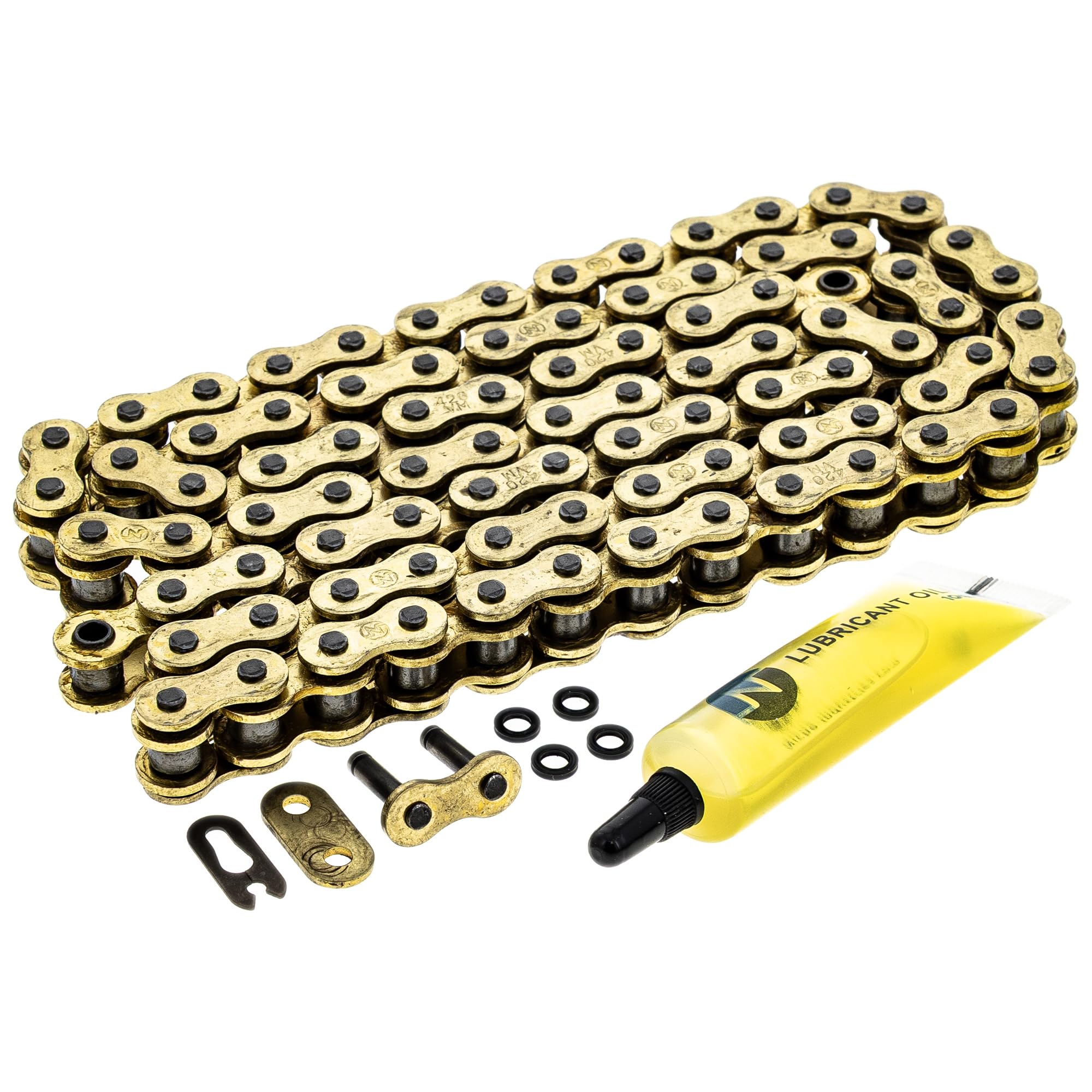 NICHE Gold 420 X-Ring Chain 108 Links with Connecting Master Link