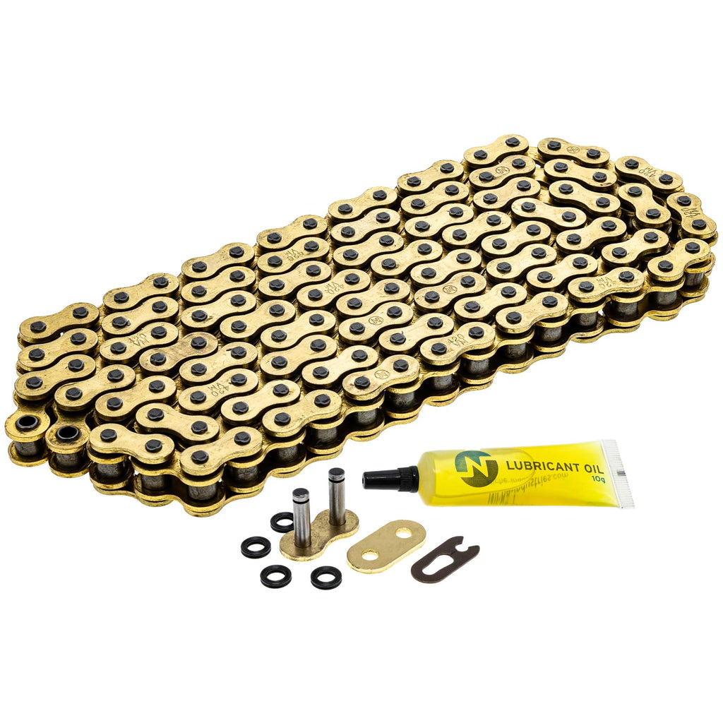 NICHE Gold 420 X-Ring Chain 108 Links with Connecting Master Link