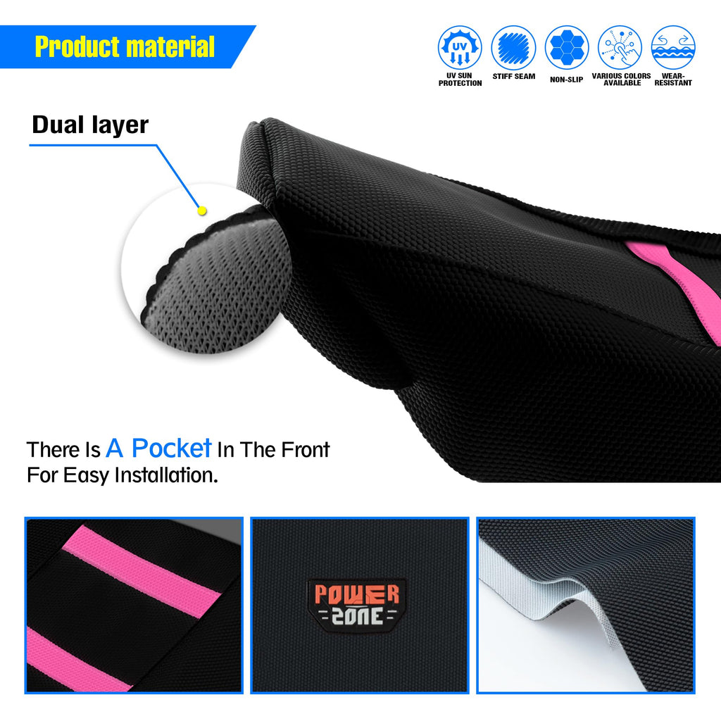 Gripper Dirt Bike Seat Cover for Sur Ron Light Bee X/S, Motorcycle Electric Bike Seat Covers (Black-White)