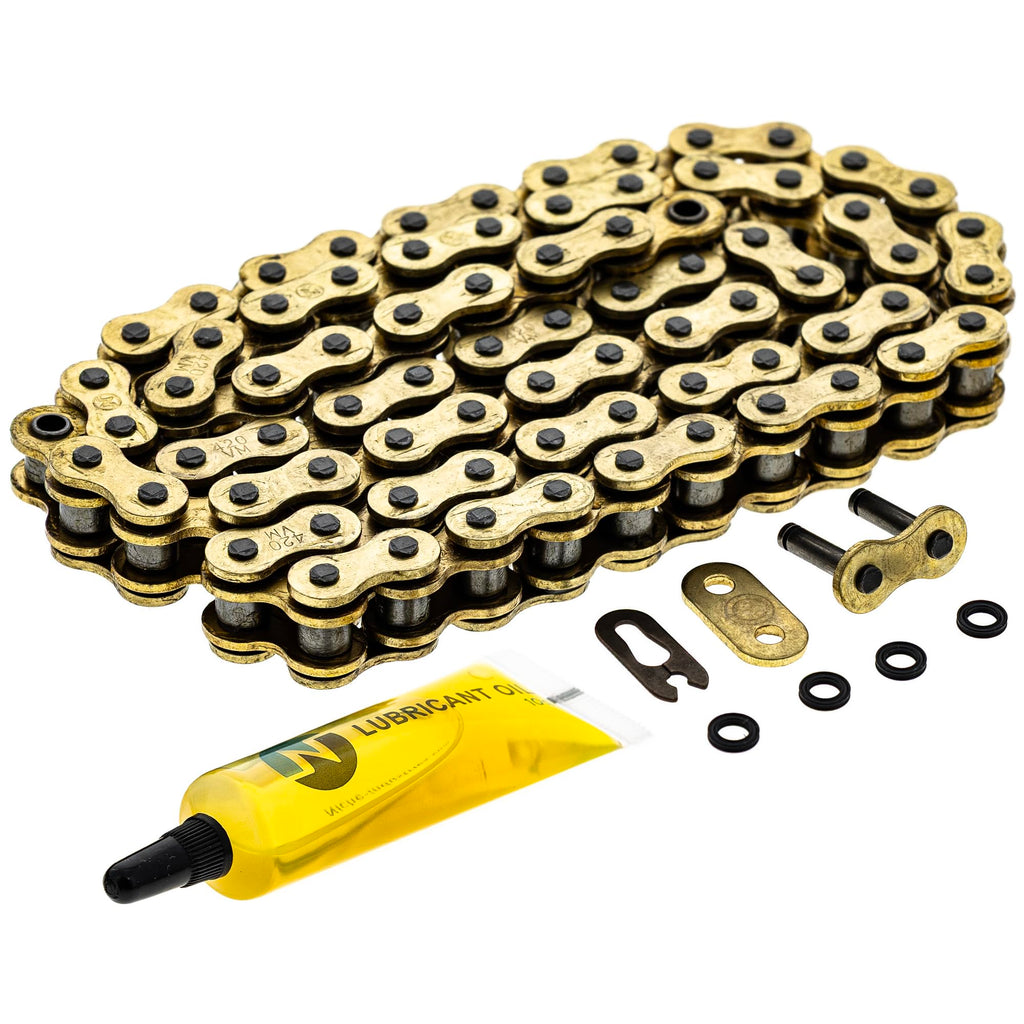 NICHE Gold 420 X-Ring Chain 108 Links with Connecting Master Link