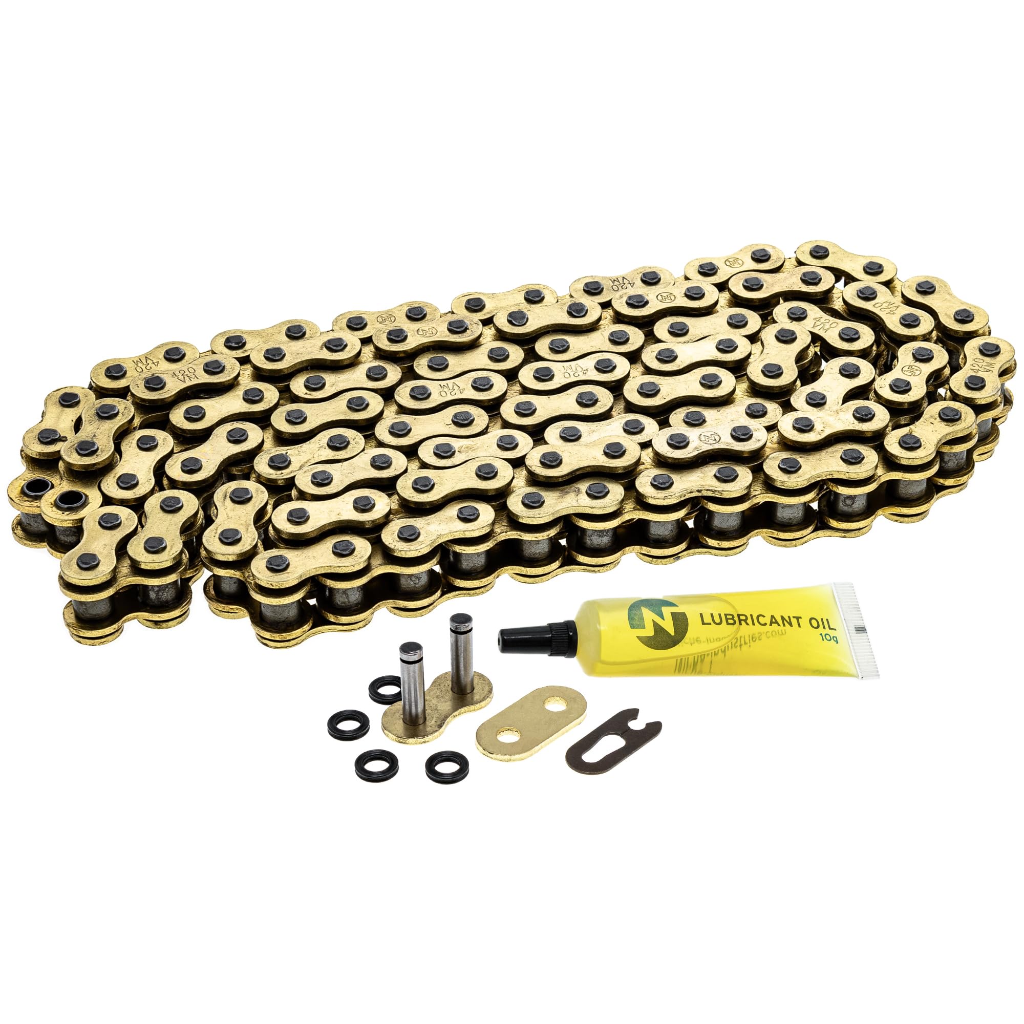 NICHE Gold 420 X-Ring Chain 108 Links with Connecting Master Link