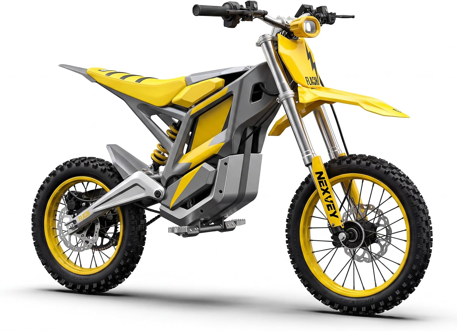 NEXVEY Flash Electric Dirt Bike 4000W Peak 48V 22.5AH Battery Off-Road Motorcycle, 35MPH Fast E Bike with Dual Hydraulic Suspension Brakes, Outdoor Gift for Teens Adults Age 13+