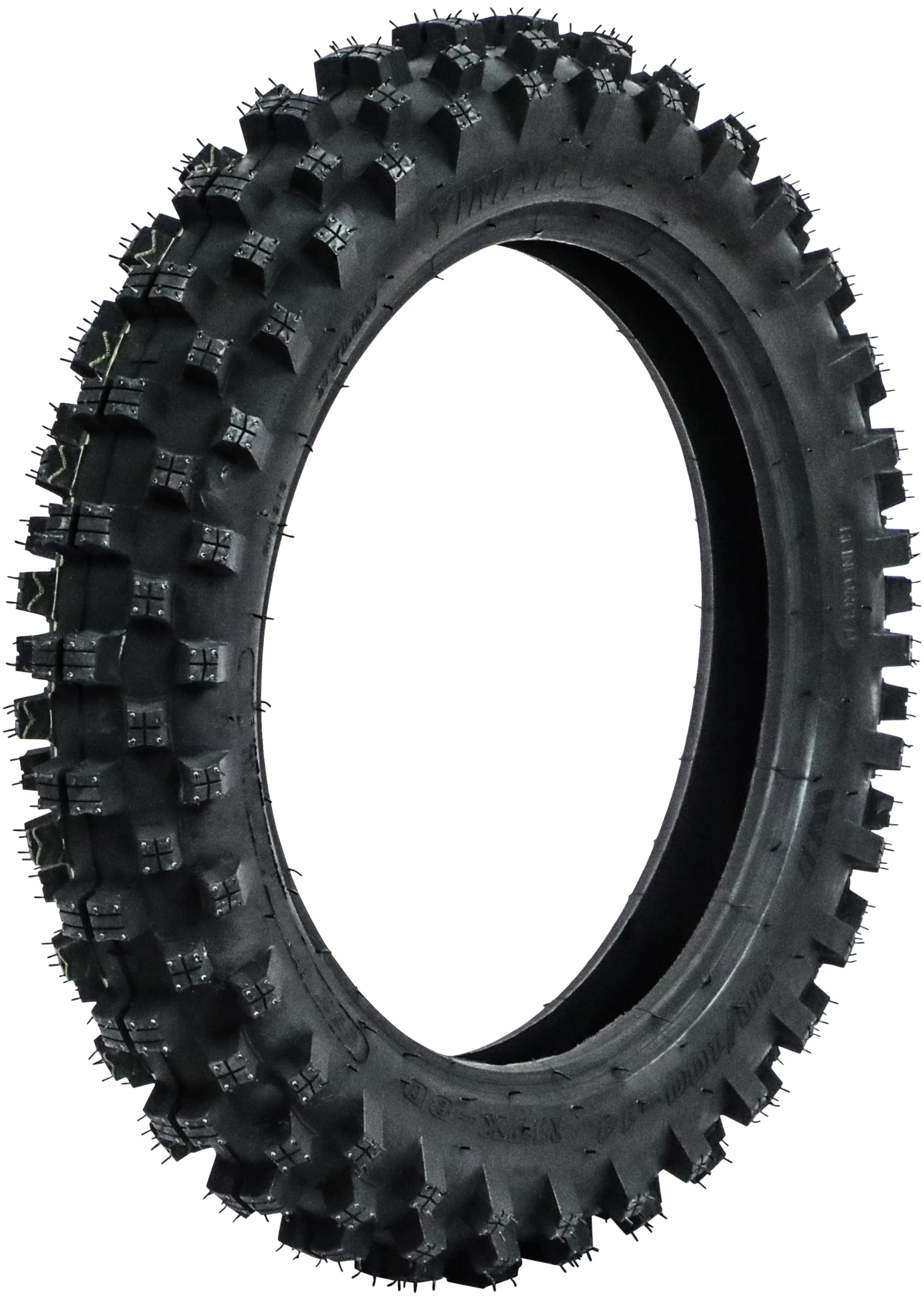 90/100-14 Rear MX Tire and TR4 Tube – 6PR Knobby Tire for MX & Off-Road – Intermediate Terrain – Rear Wheel