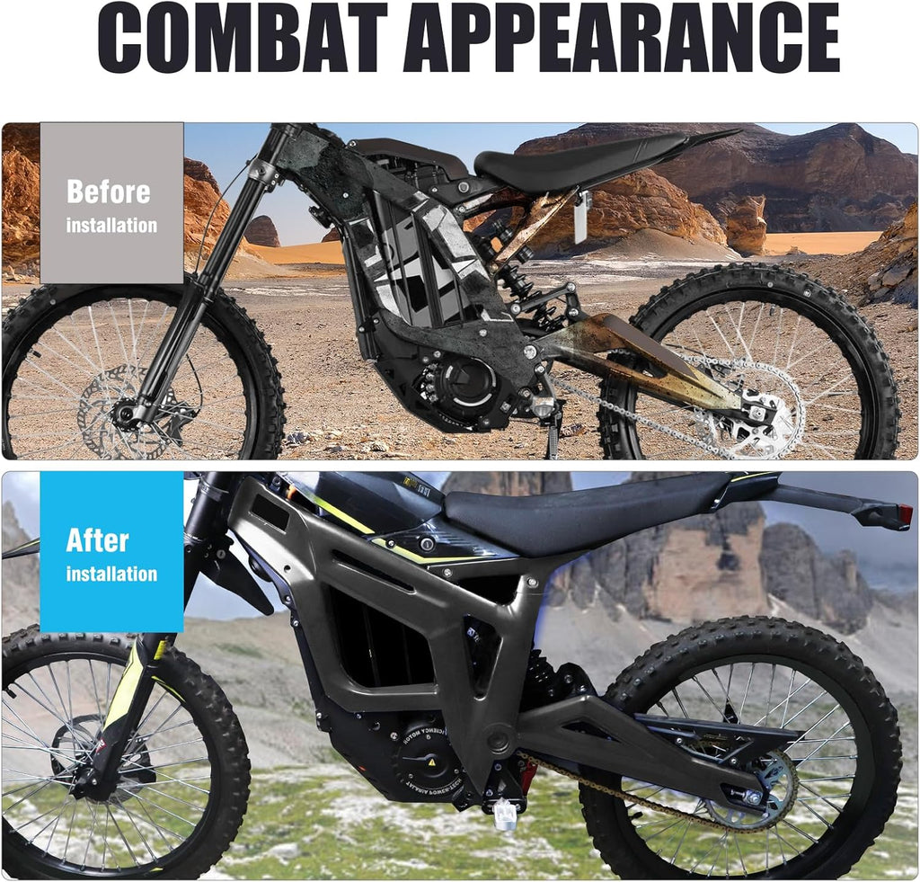 Body Frame Protective Cover for Talaria Sting MX3 MX4 MX4 MX5 EVO/EXPE Protective Case,Body Frame Protector Guard Sticker, E-Bike Accessoires for Talaria(Shiny Black)