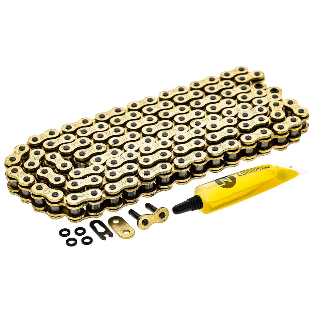 NICHE Gold 420 X-Ring Chain 108 Links with Connecting Master Link